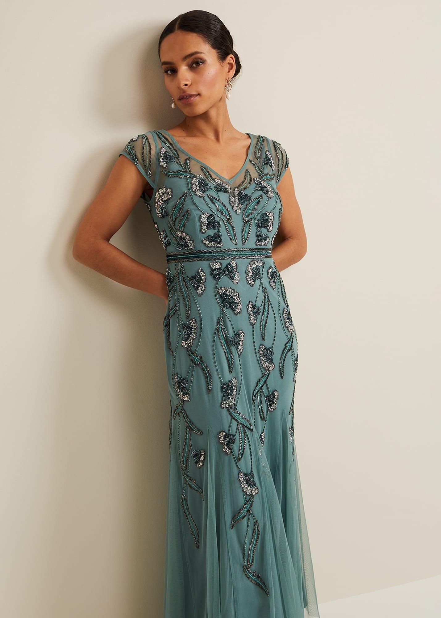 Petite Evonne Beaded Maxi Dress