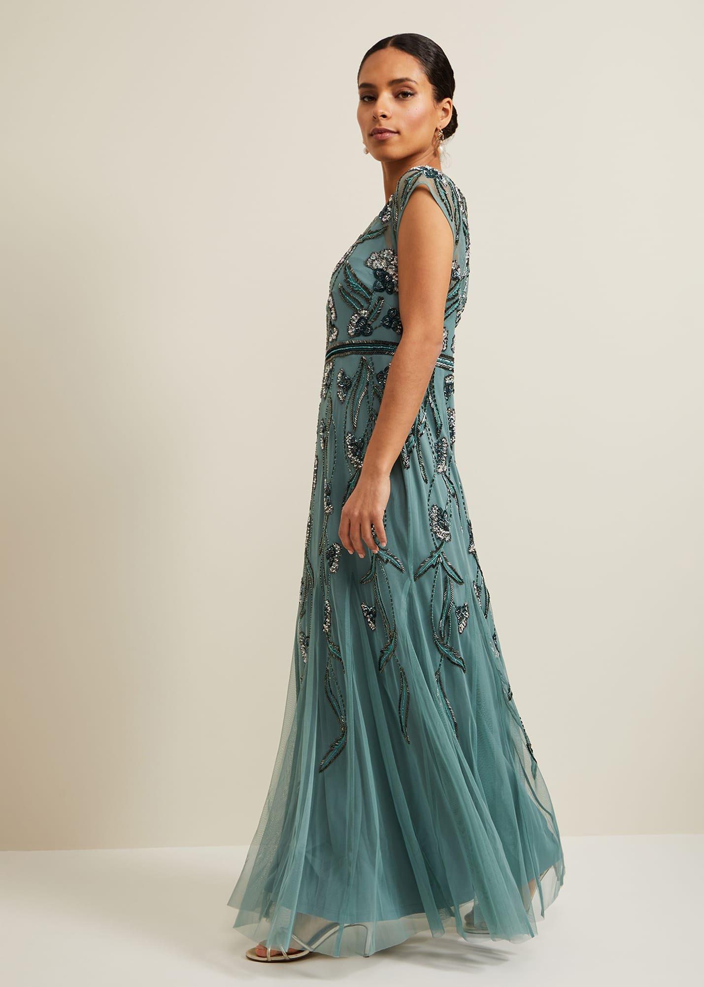 Petite Evonne Beaded Maxi Dress