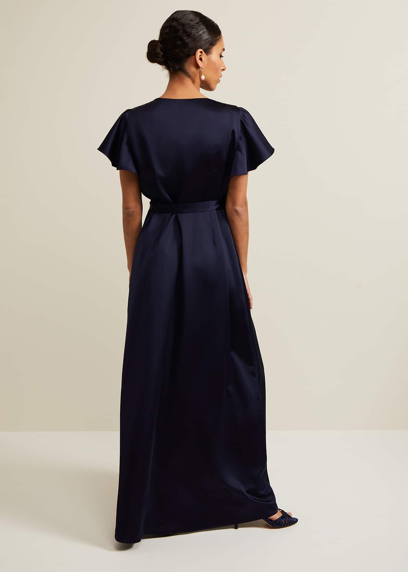 Petite Arabella Satin Maxi Dress