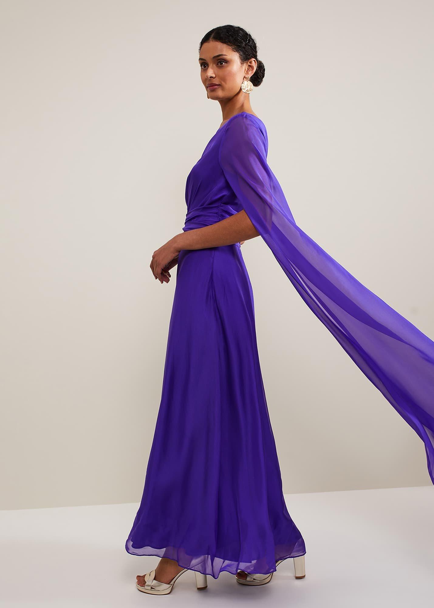 Darby Silk One Shoulder Maxi Dress