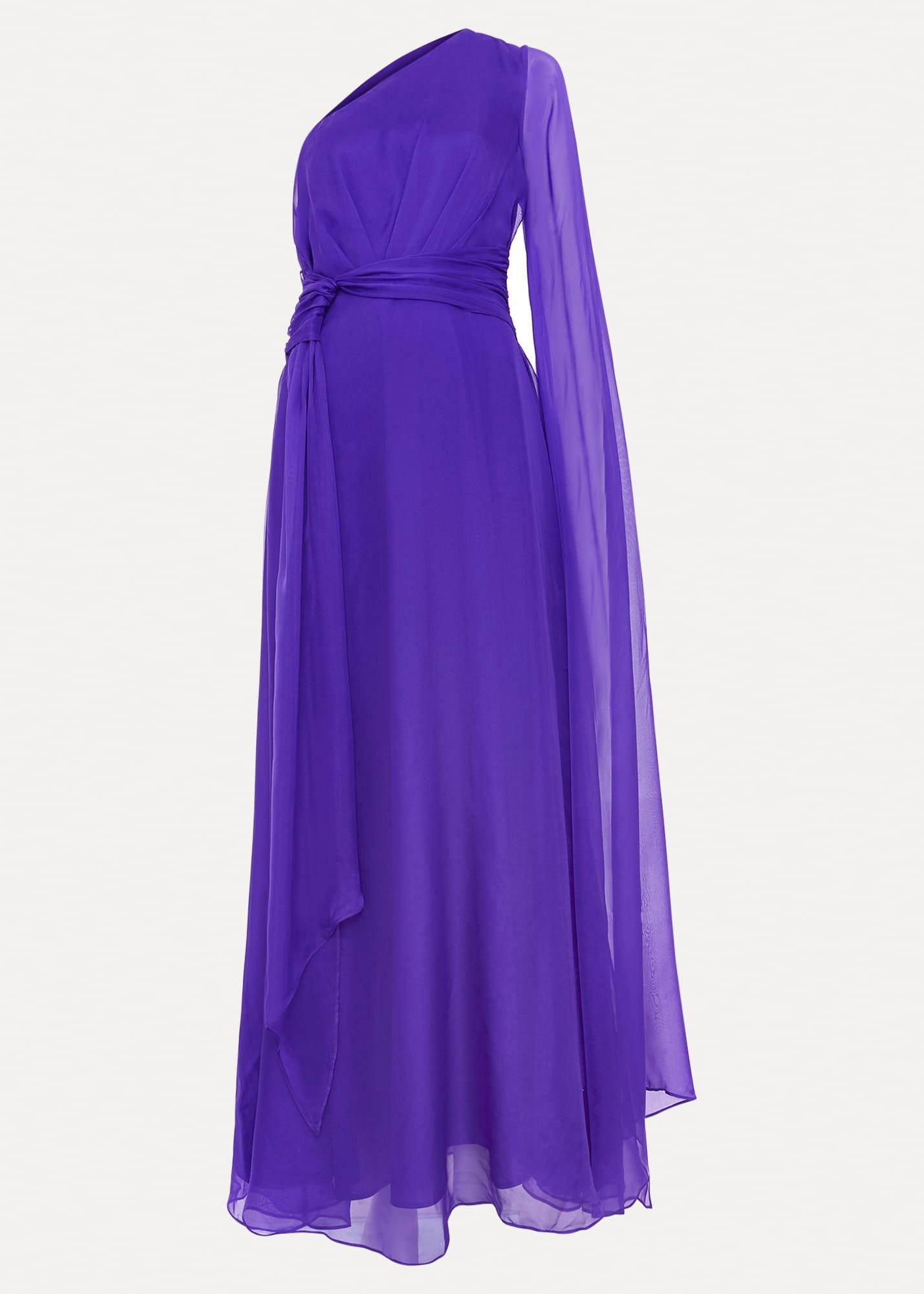 Darby Silk One Shoulder Maxi Dress