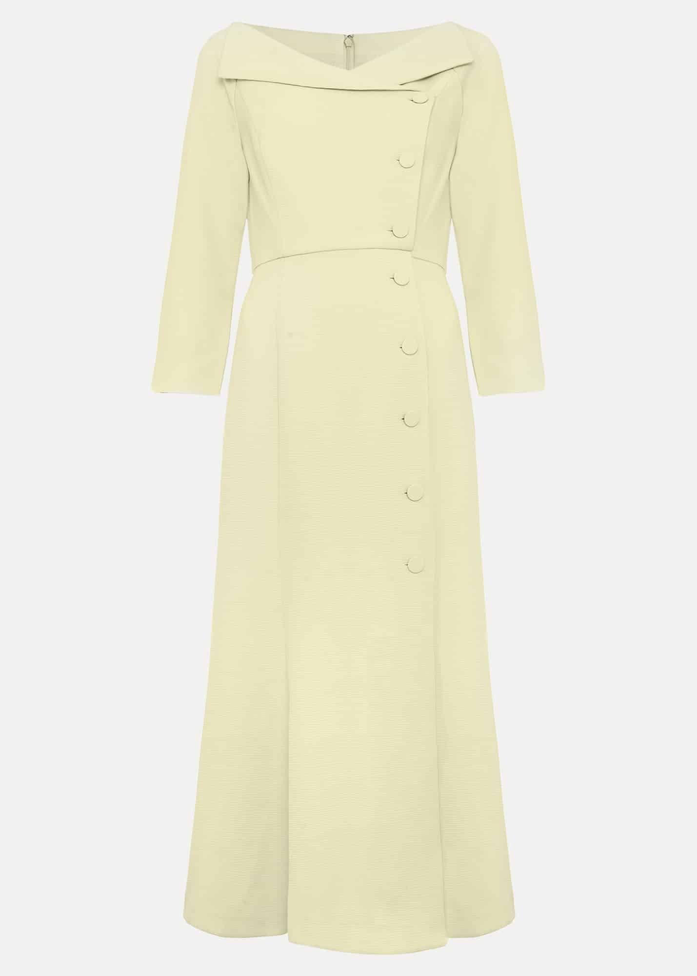 Sienna Tux Button Midi Dress