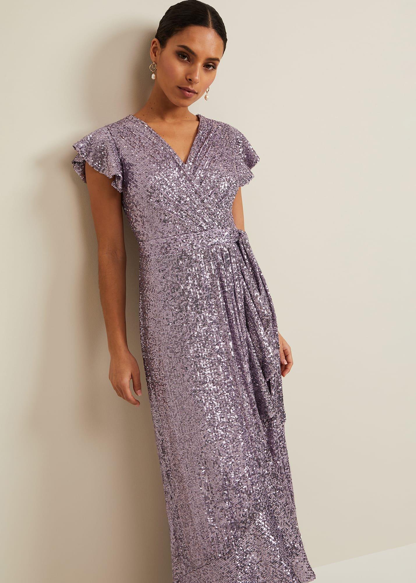 Petite Carina Sequin Maxi Dress