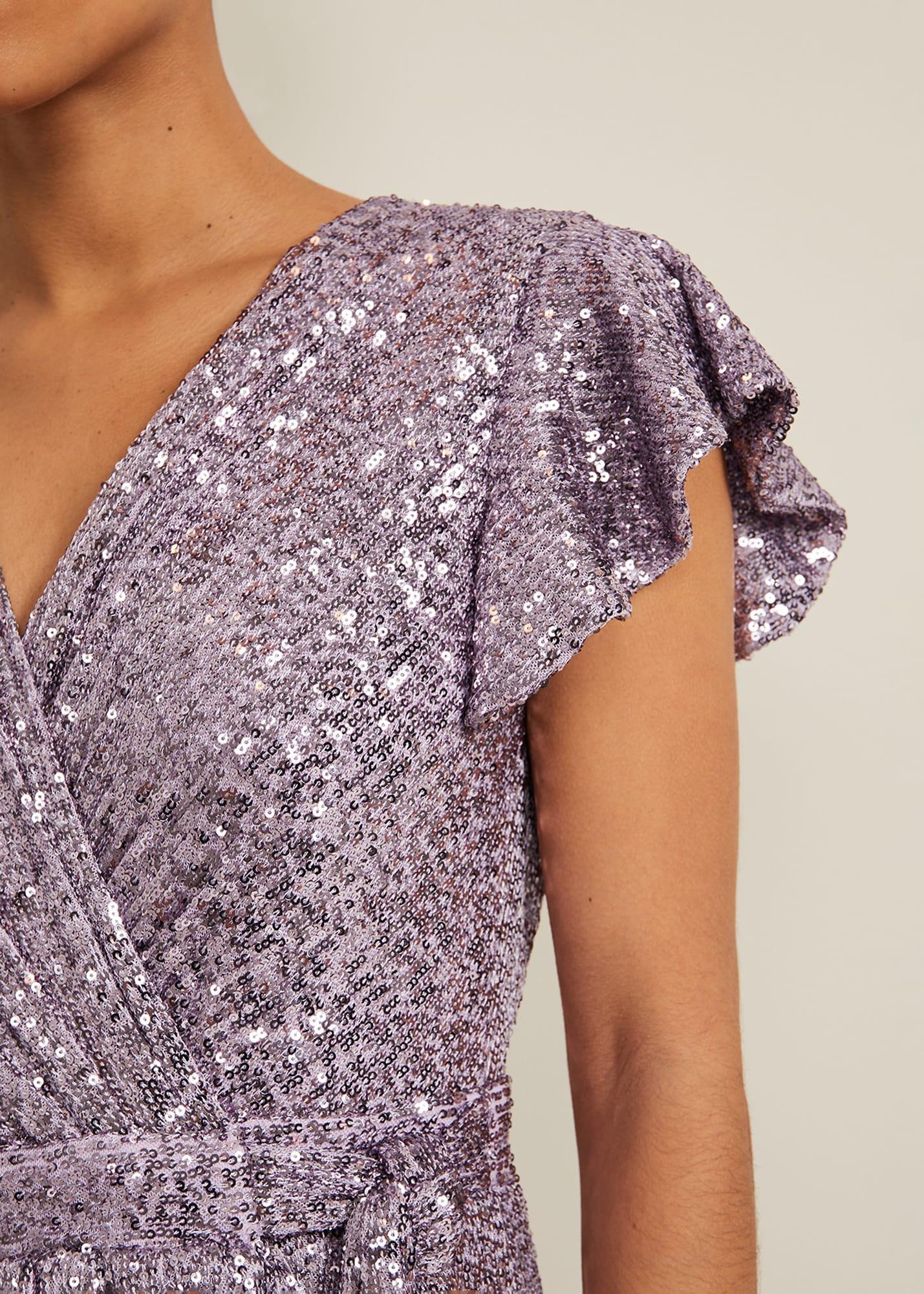 Petite Carina Sequin Maxi Dress