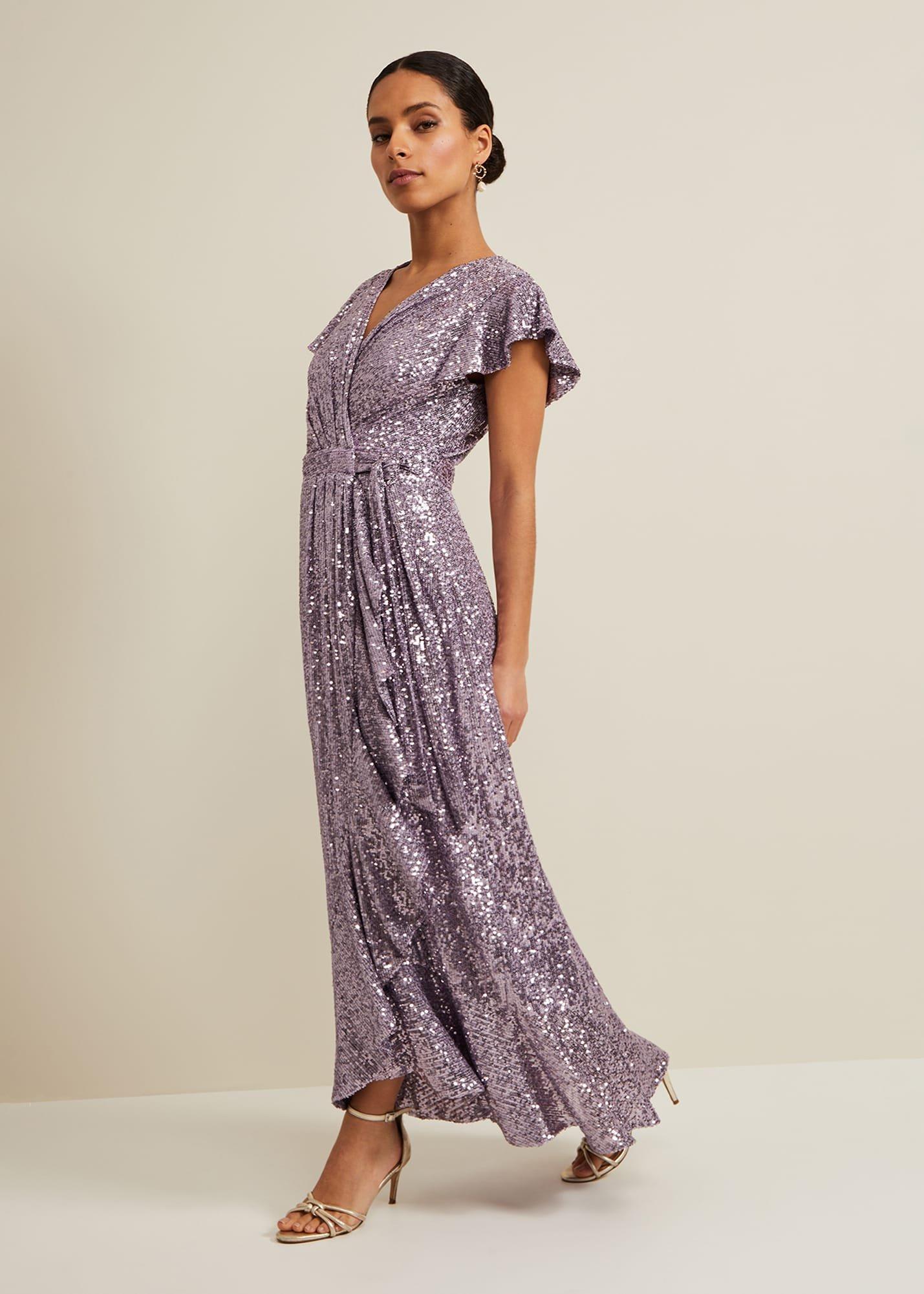 Petite Carina Sequin Maxi Dress