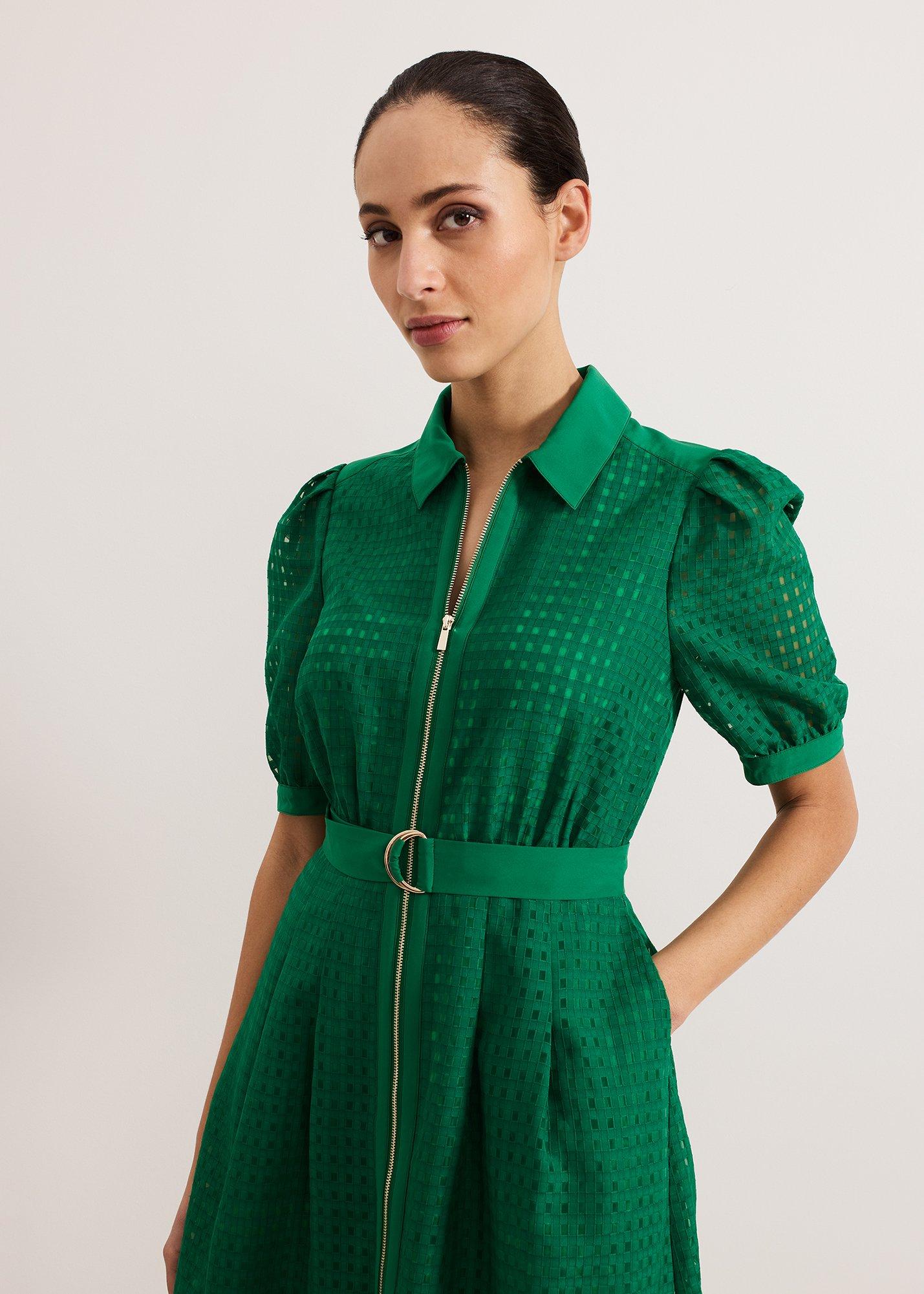 ${product-id}-Carey Check Dress-Green-${view-type}