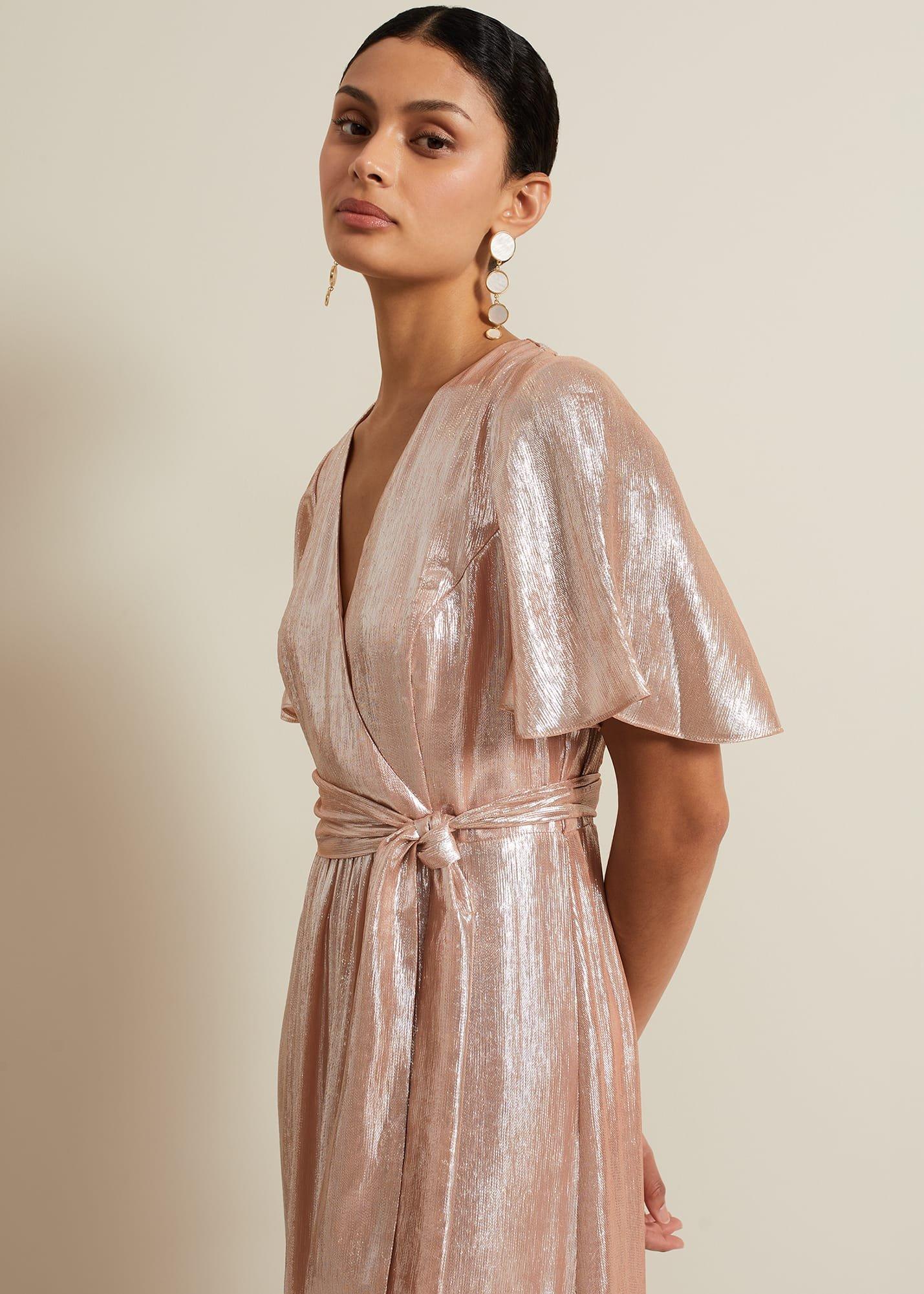 Fleur Metallic Maxi Dress