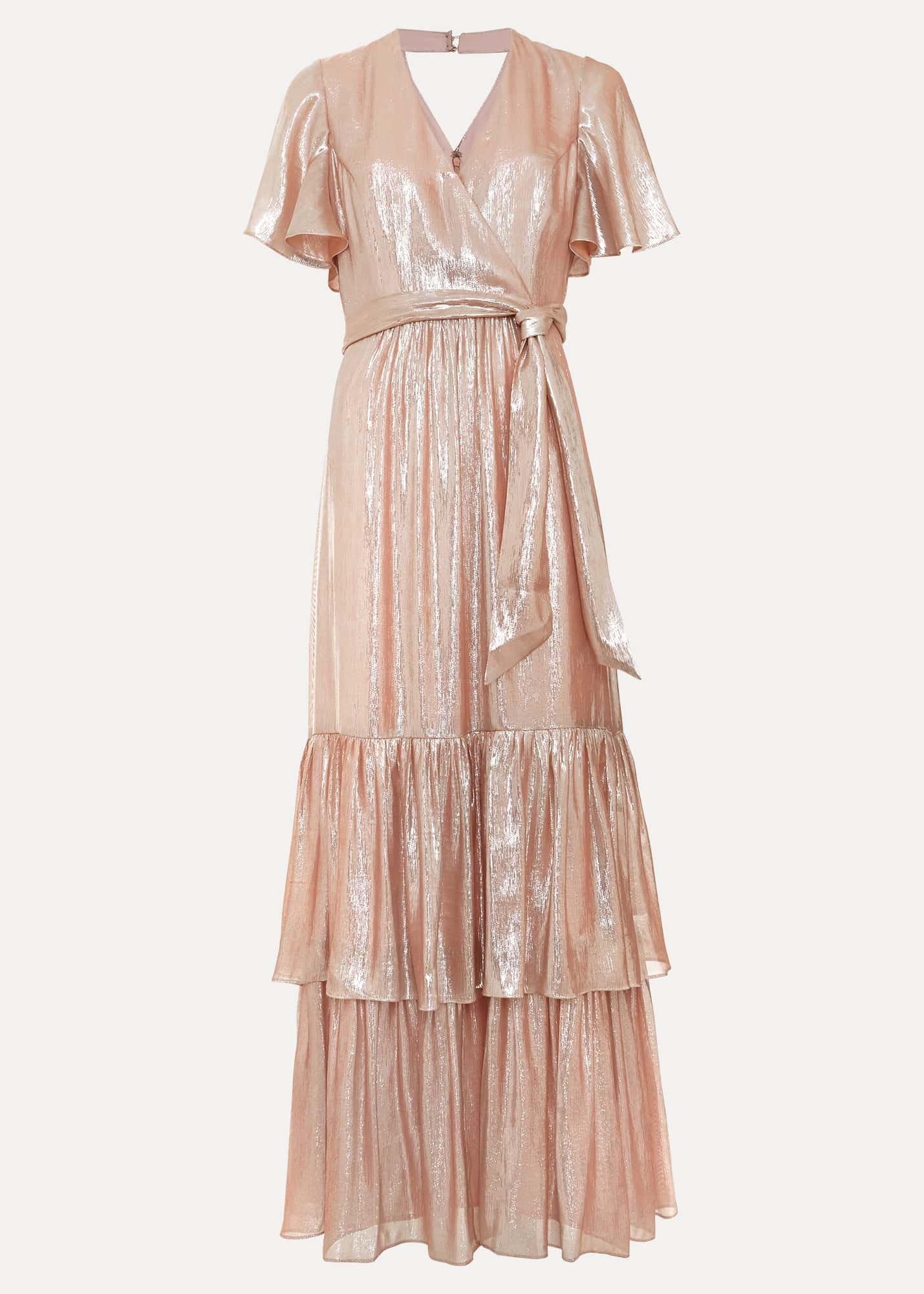 Fleur Metallic Maxi Dress