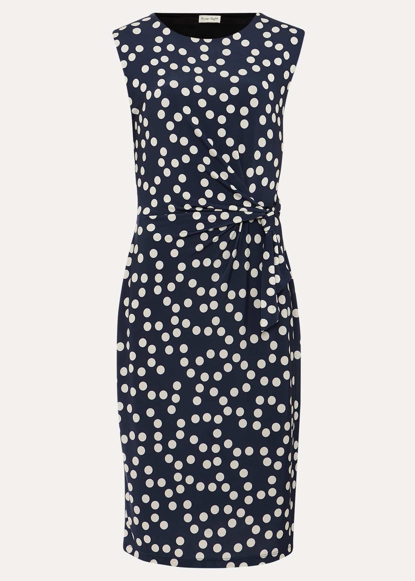 Josey Jersey Spot Bodycon Midi Dress