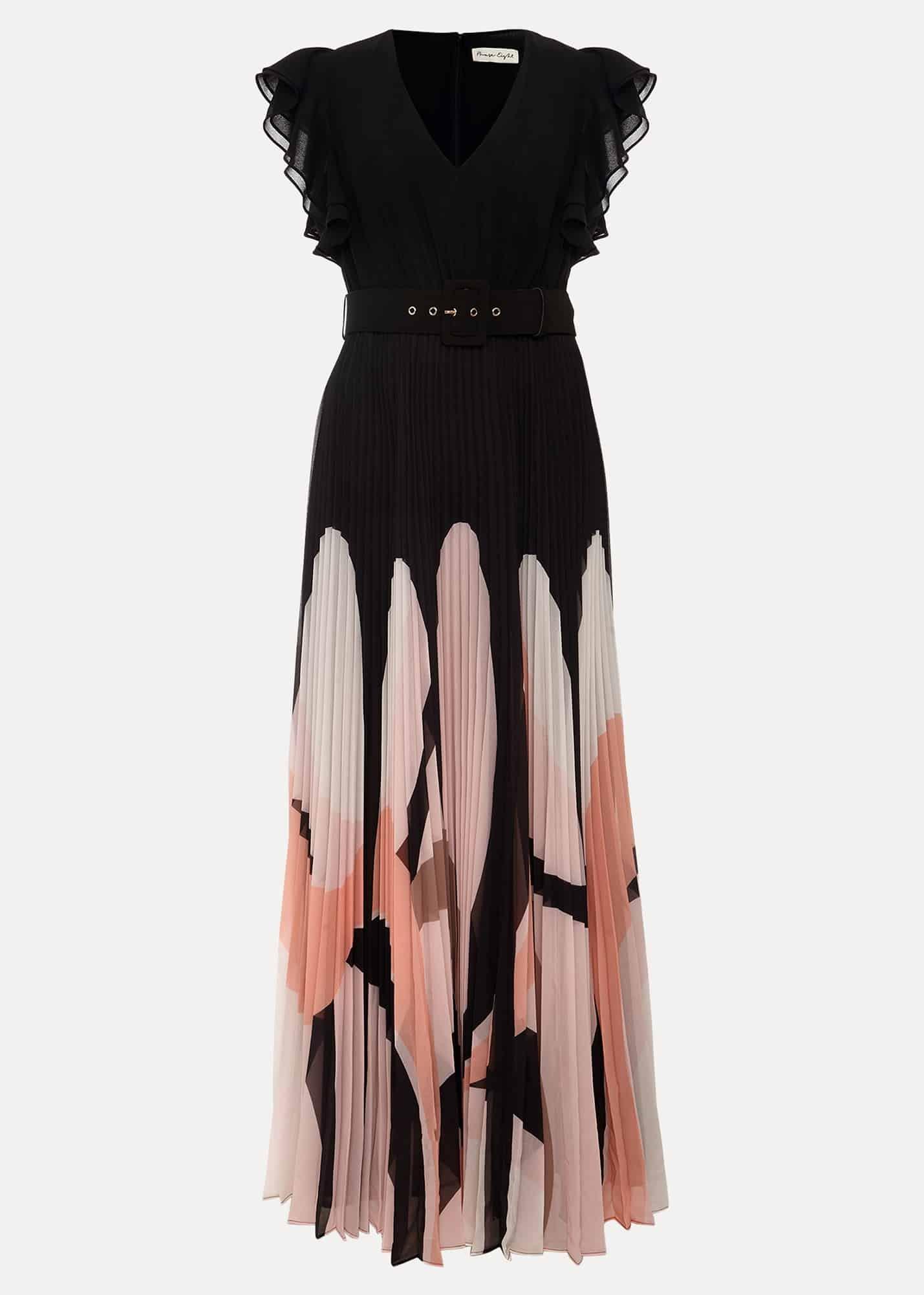 Isla Printed Skirt Ruffle Top Maxi Dress
