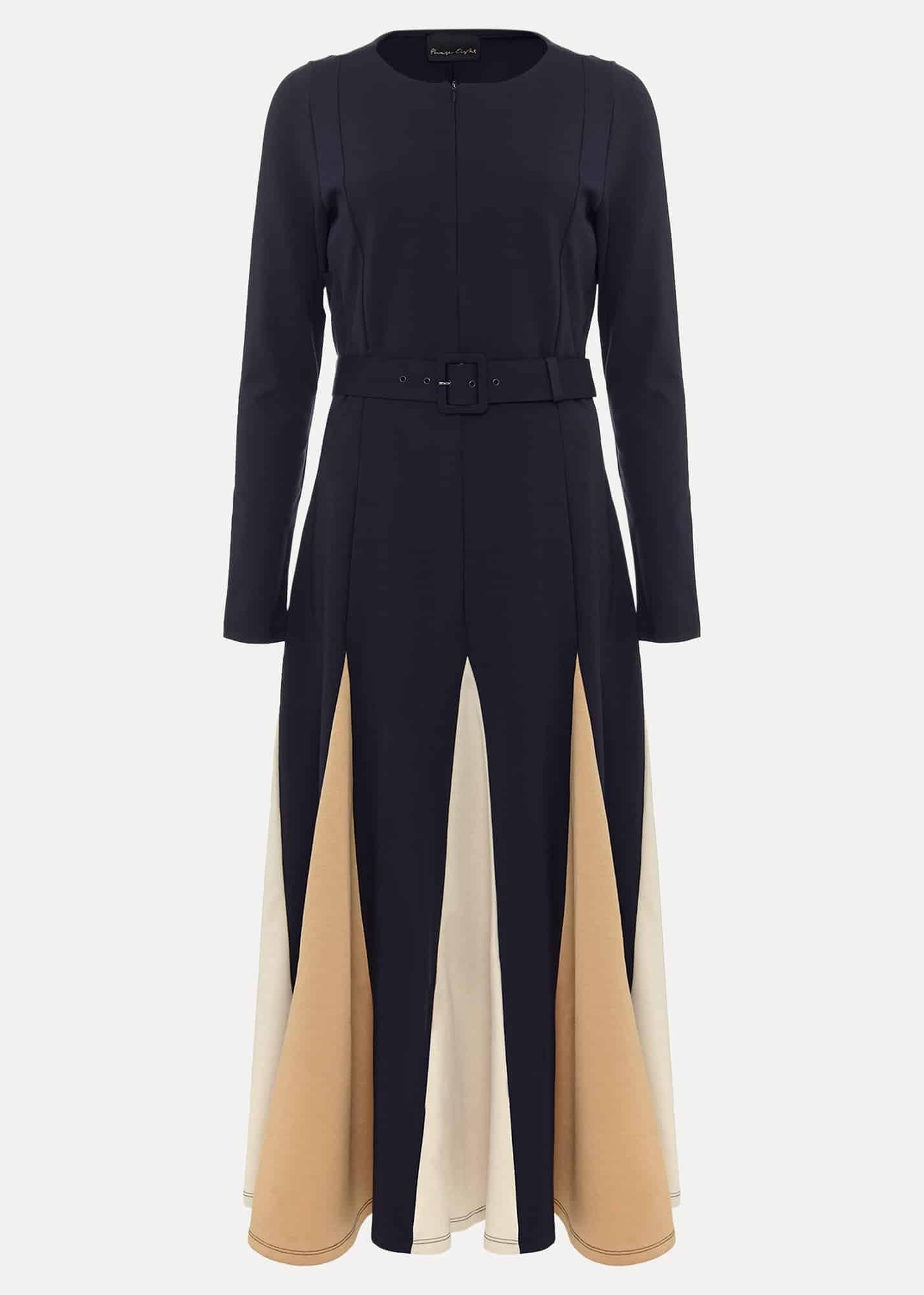 Paula Navy Midi Dress