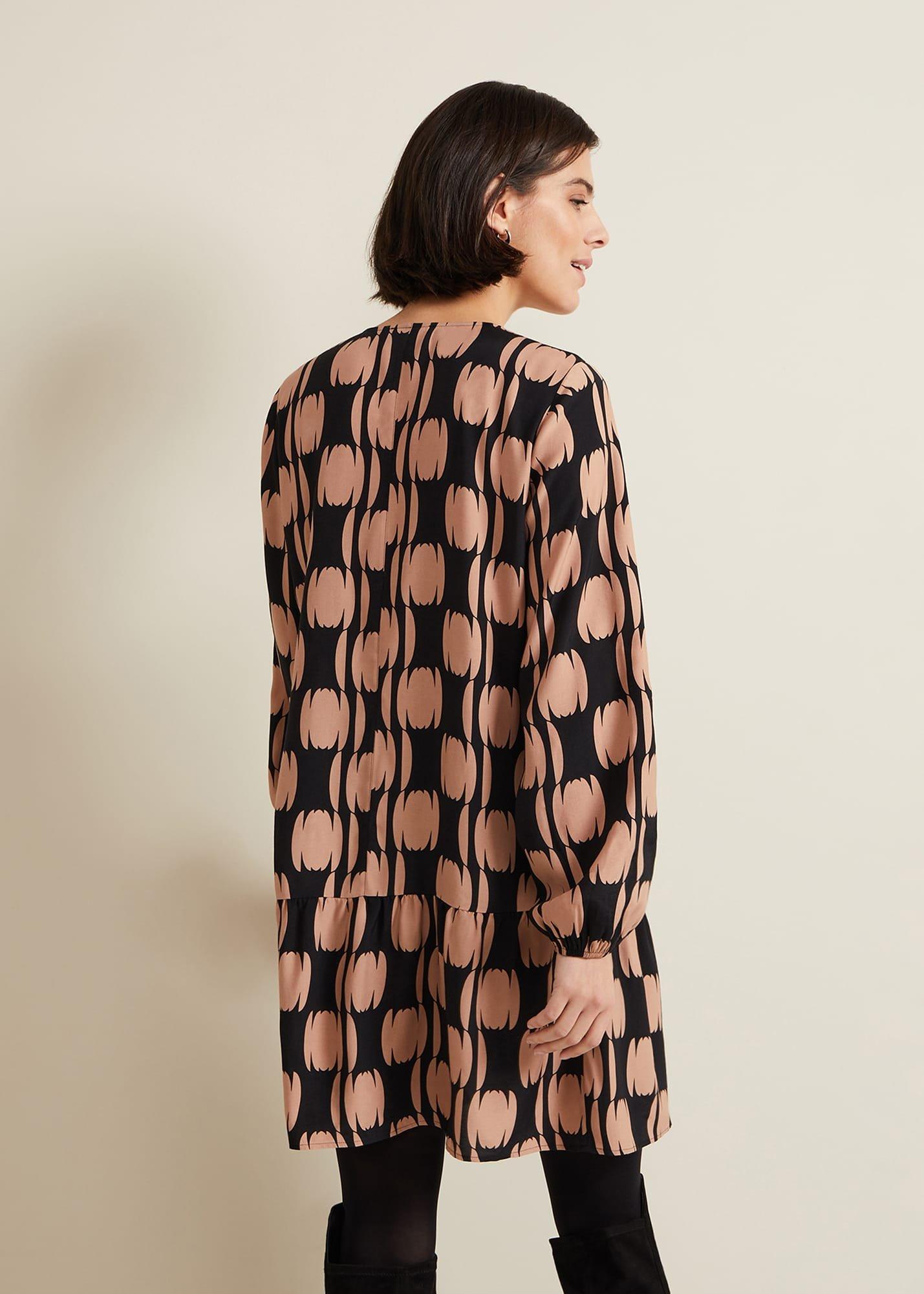 Penele Spot Swing Dress
