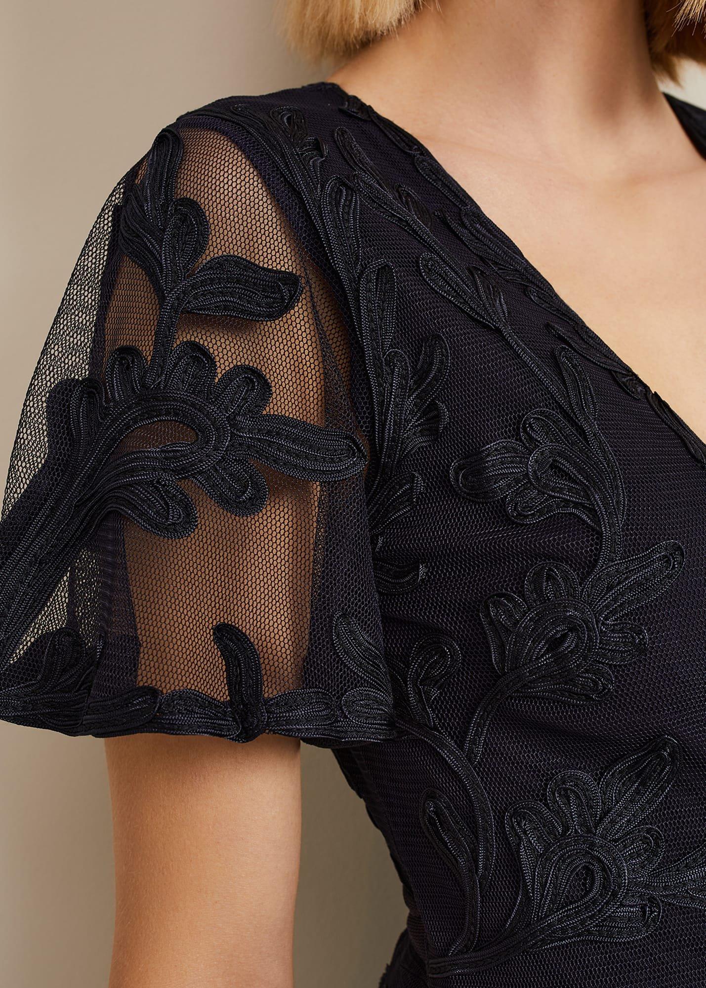 Clara Tapework Wrap Dress