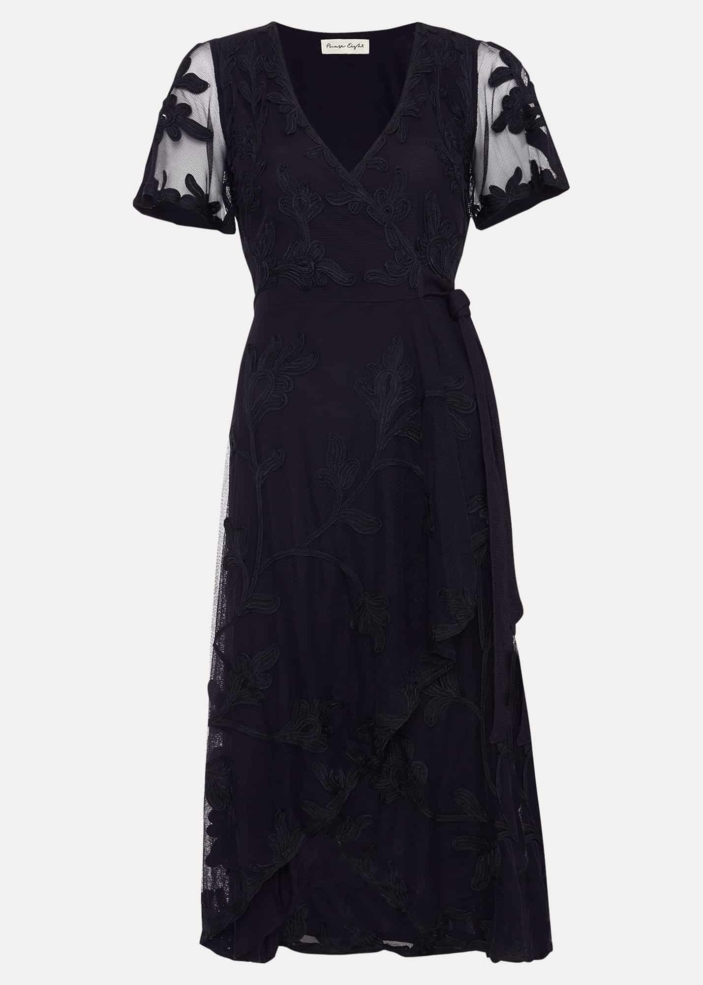 Clara Tapework Wrap Dress