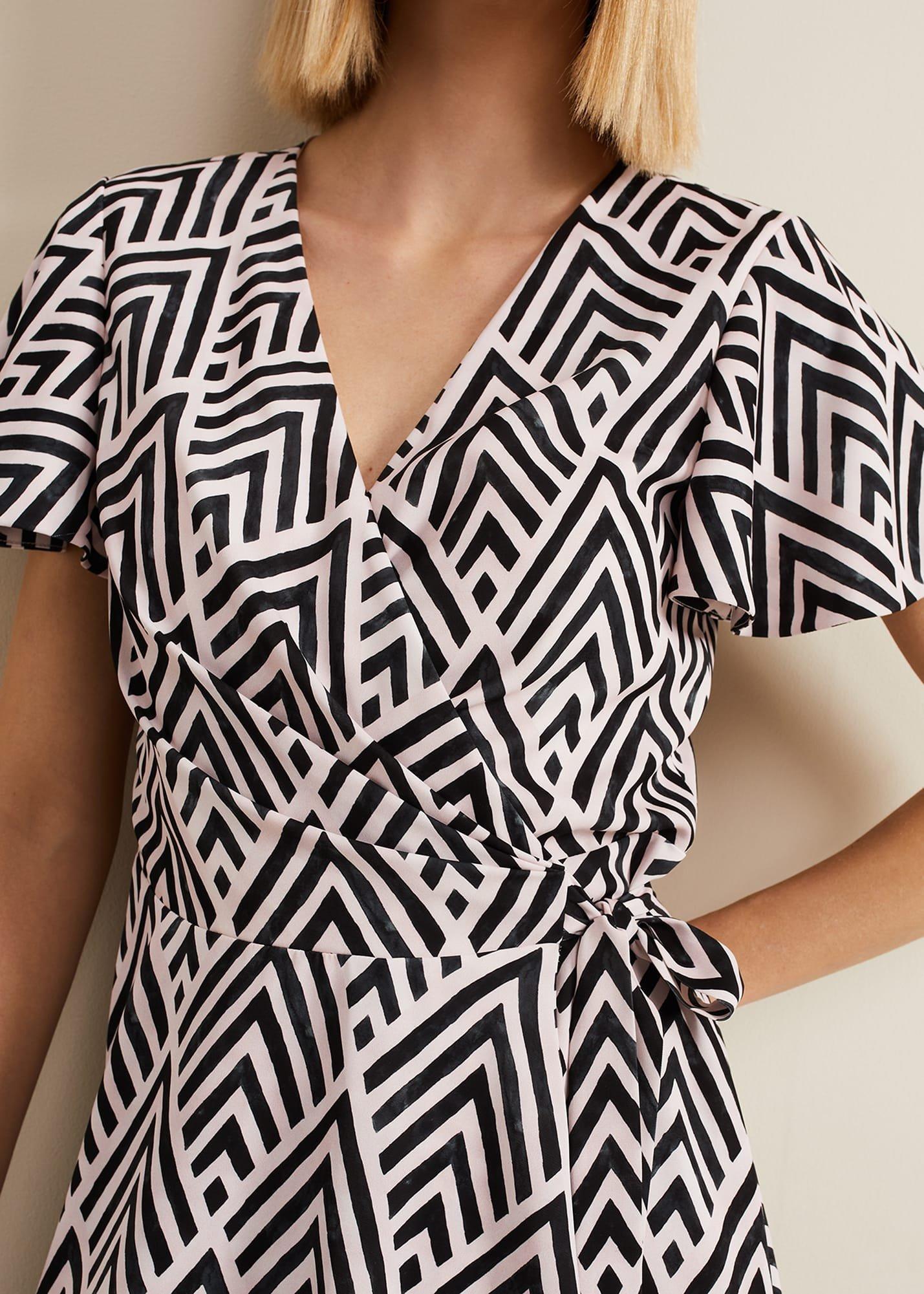 Julissa Print Wrap Dress