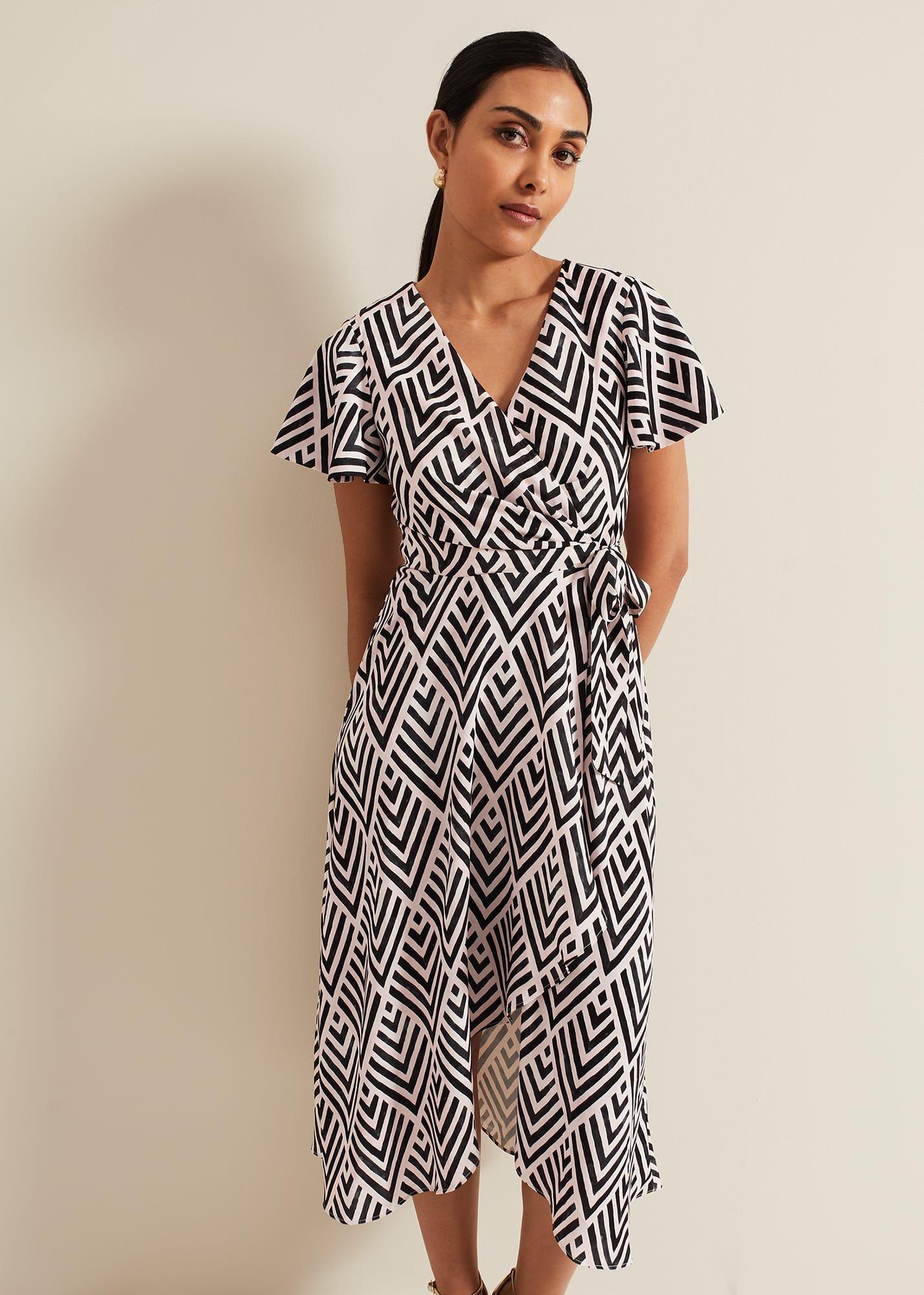 Petite Julissa Print Wrap Dress