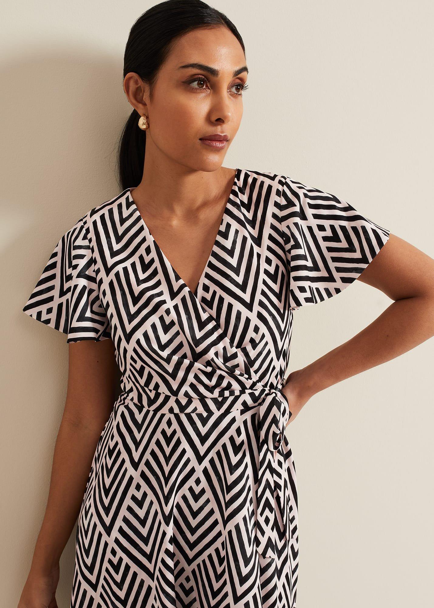 Petite Julissa Print Wrap Dress