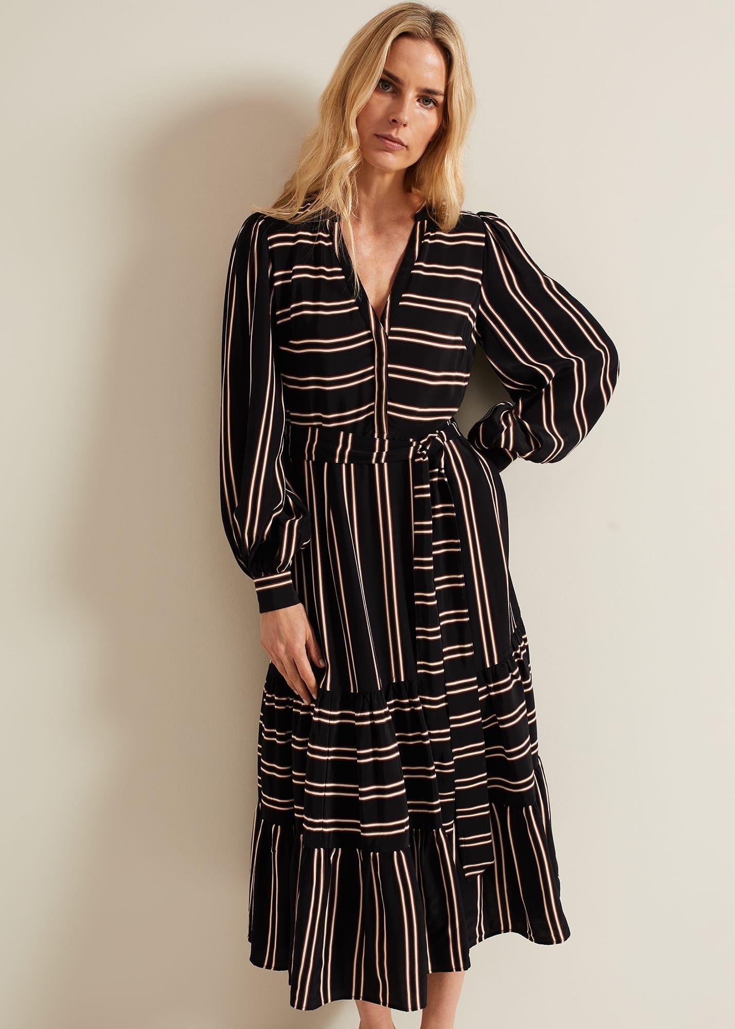 Laura Stripe Midaxi Dress