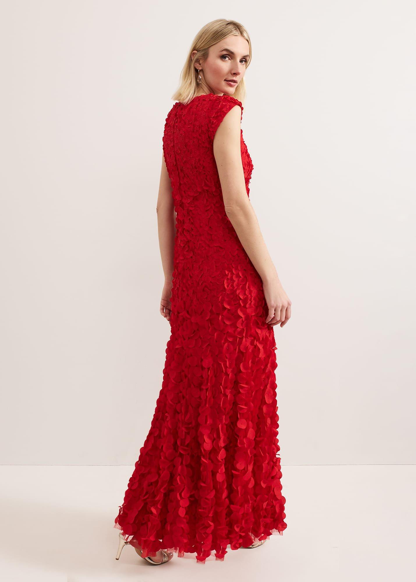 Charlene Ruffle Maxi Dress