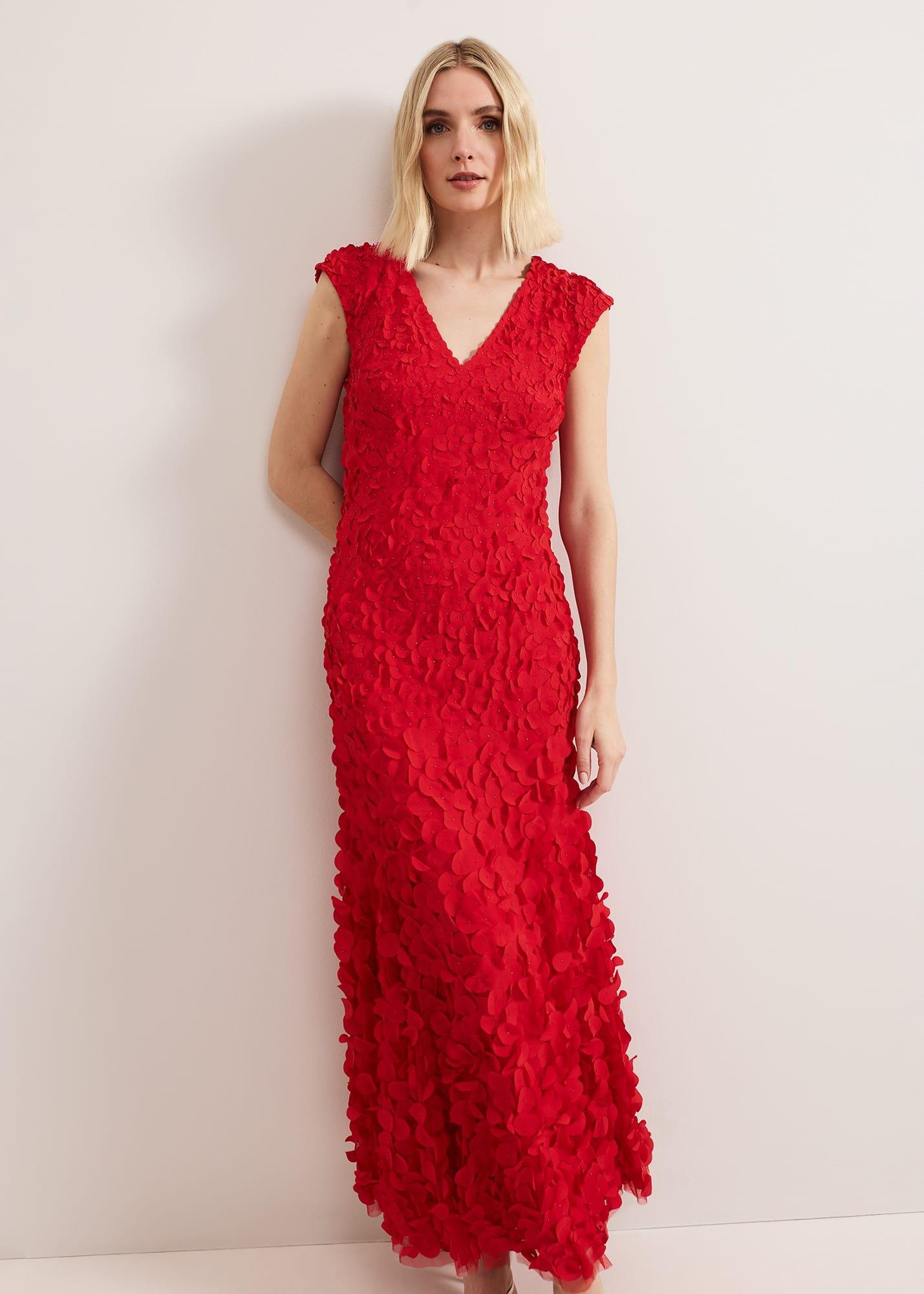 Charlene Ruffle Maxi Dress