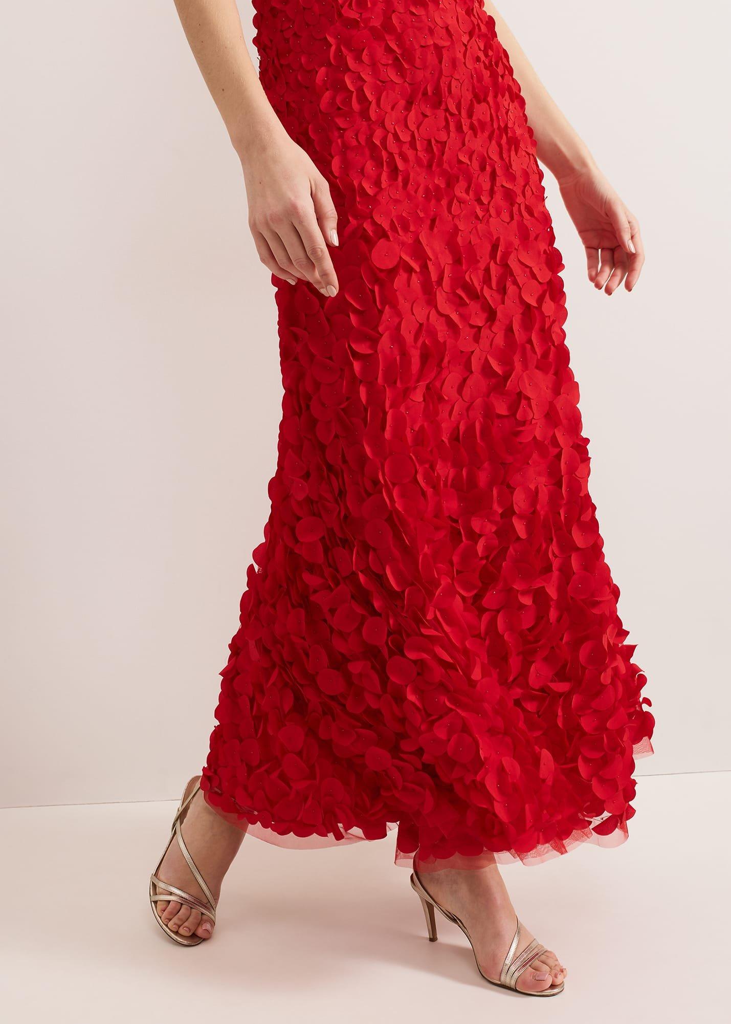 Charlene Ruffle Maxi Dress