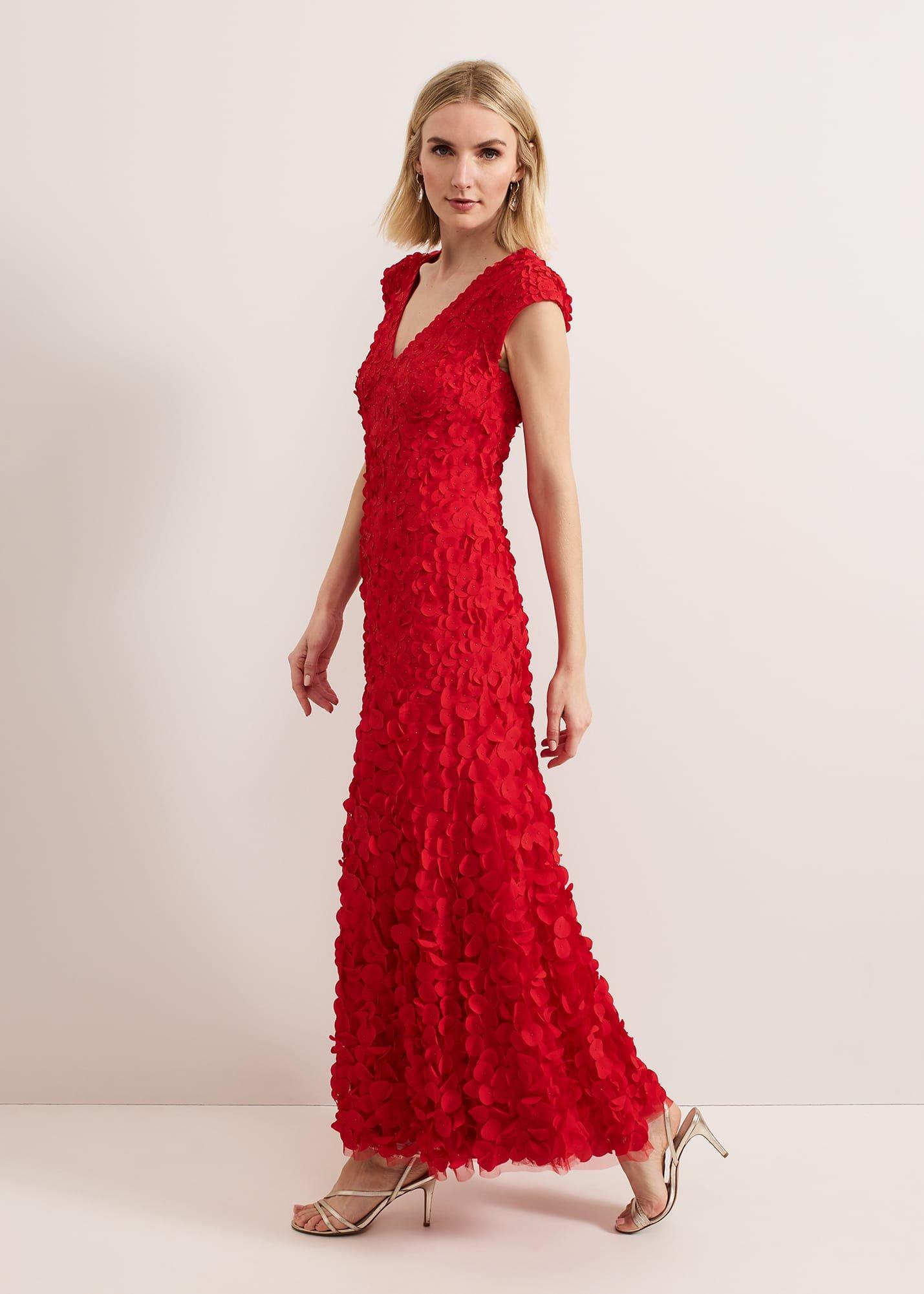 Charlene Ruffle Maxi Dress