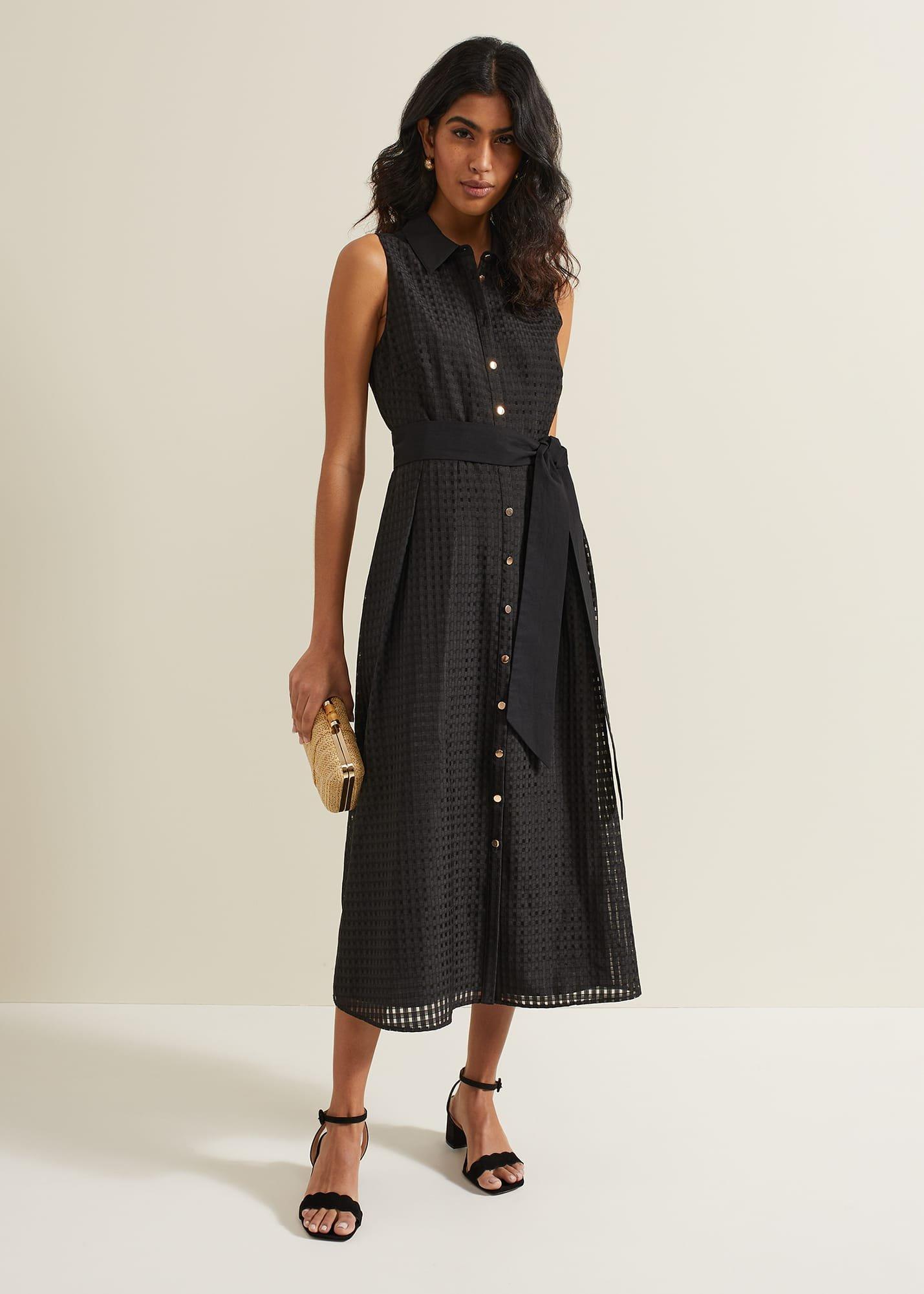 carey-sleeveless-check-midi-dress