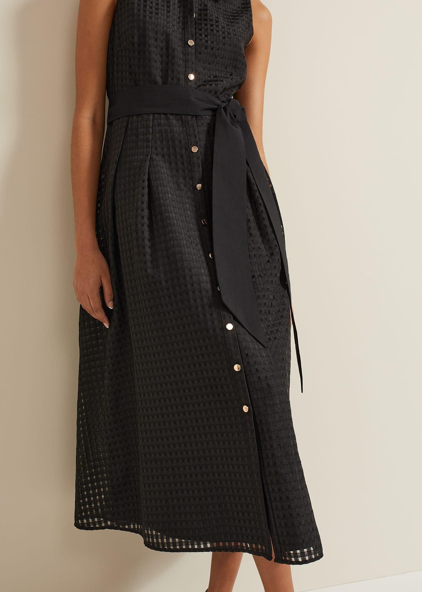 carey-sleeveless-check-midi-dress
