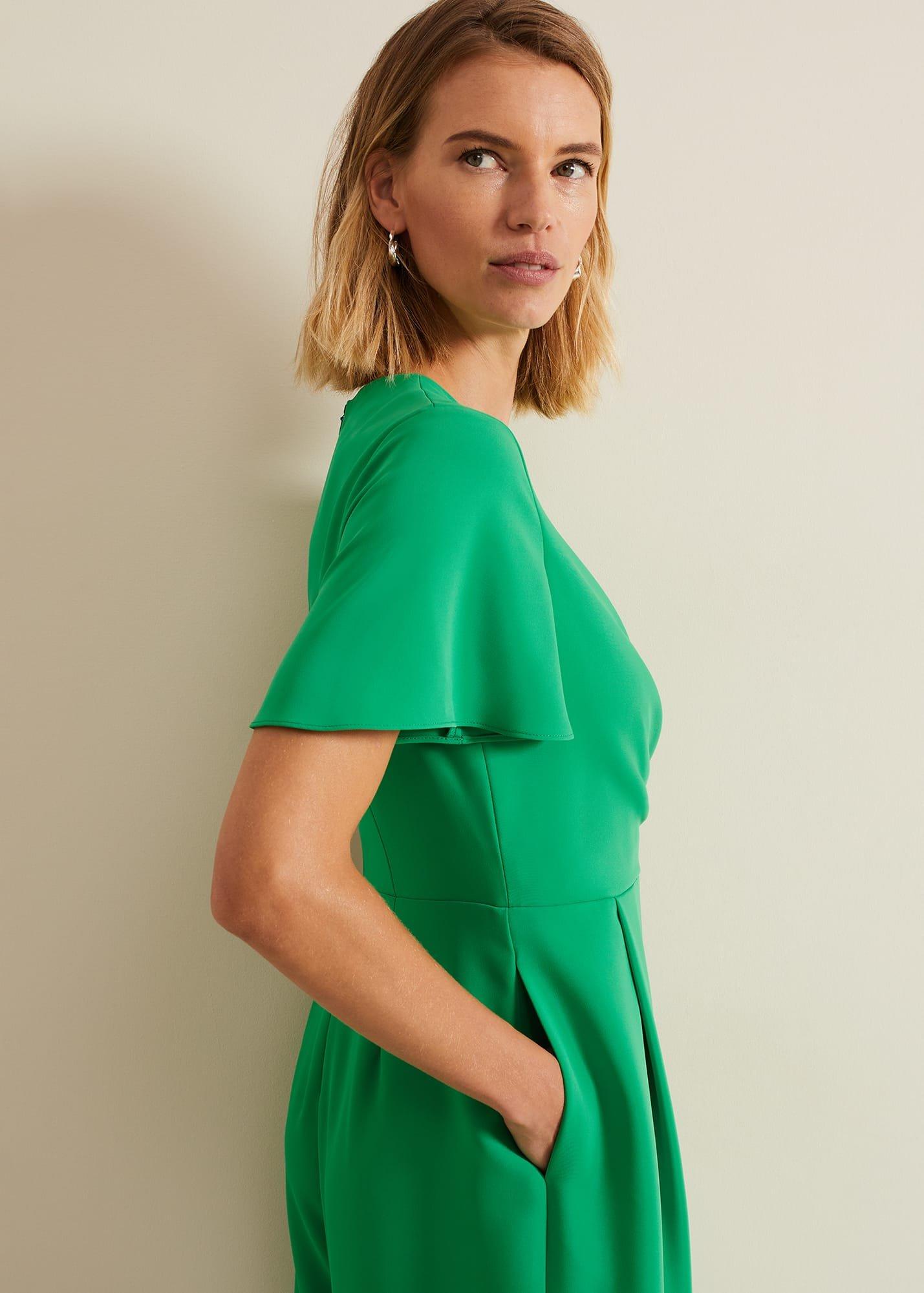 Julissa Green Wide Leg Jumpsuit