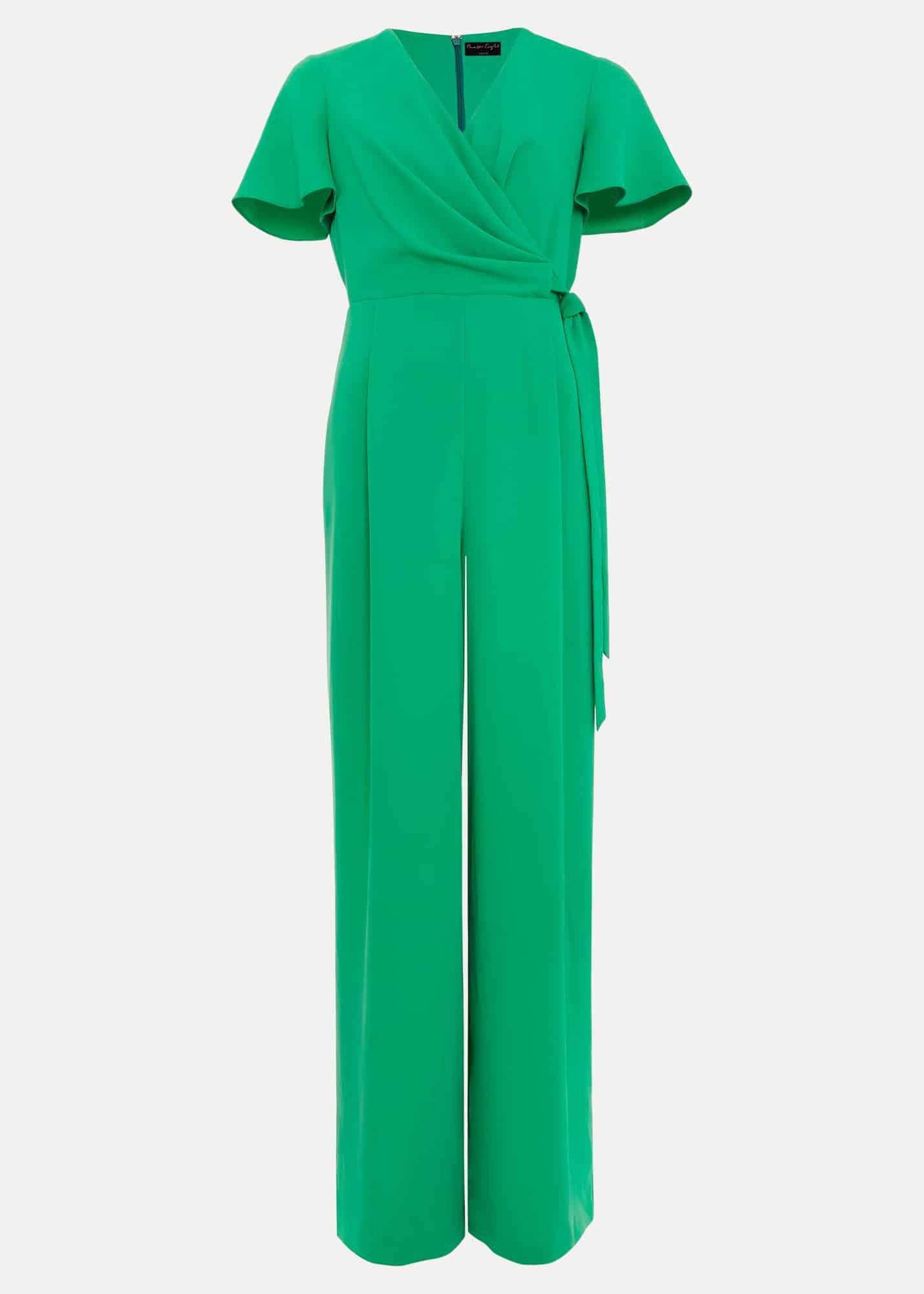 Petite Julissa Green Wide Leg Jumpsuit