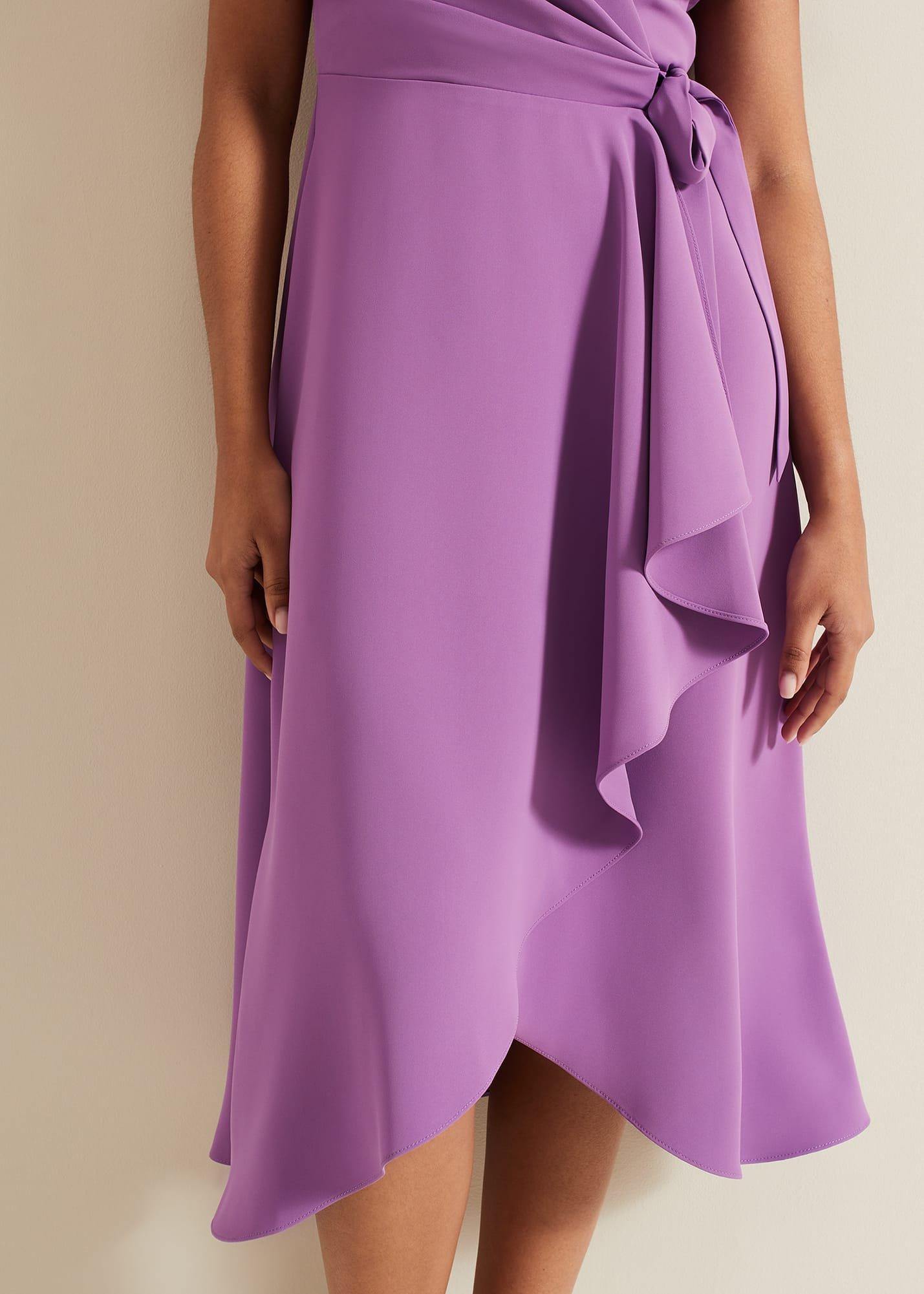 Petite Julissa Frill Wrap Dress
