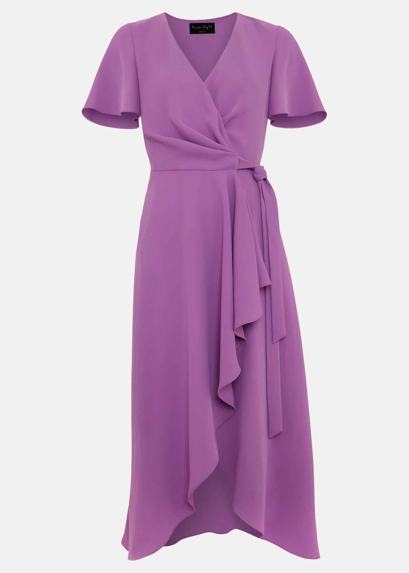 Petite Julissa Frill Wrap Dress