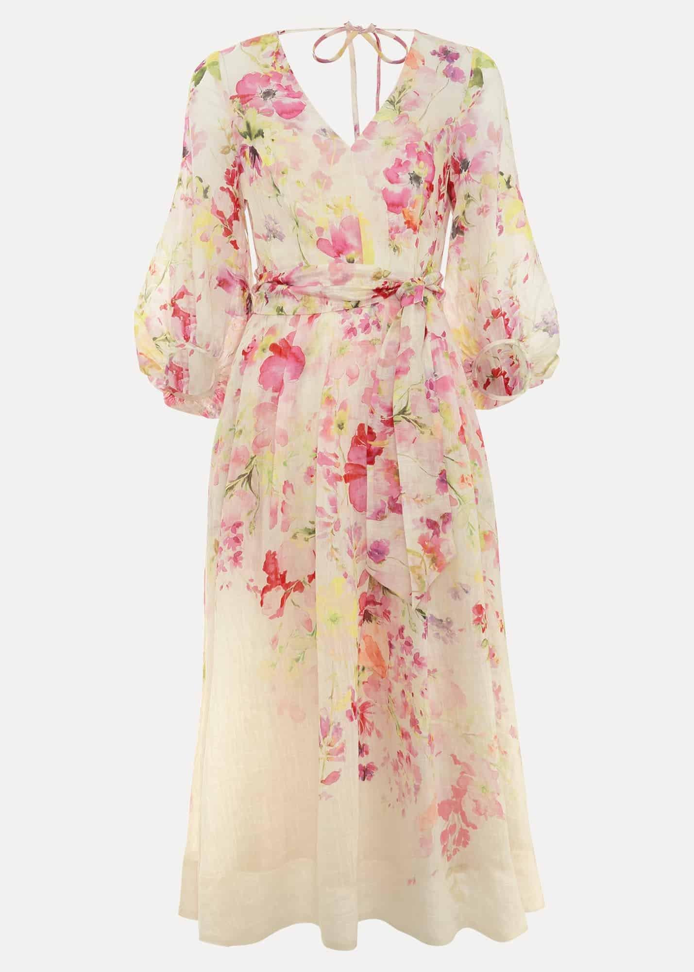 Clancy Floral Print Fit And Flare Dress