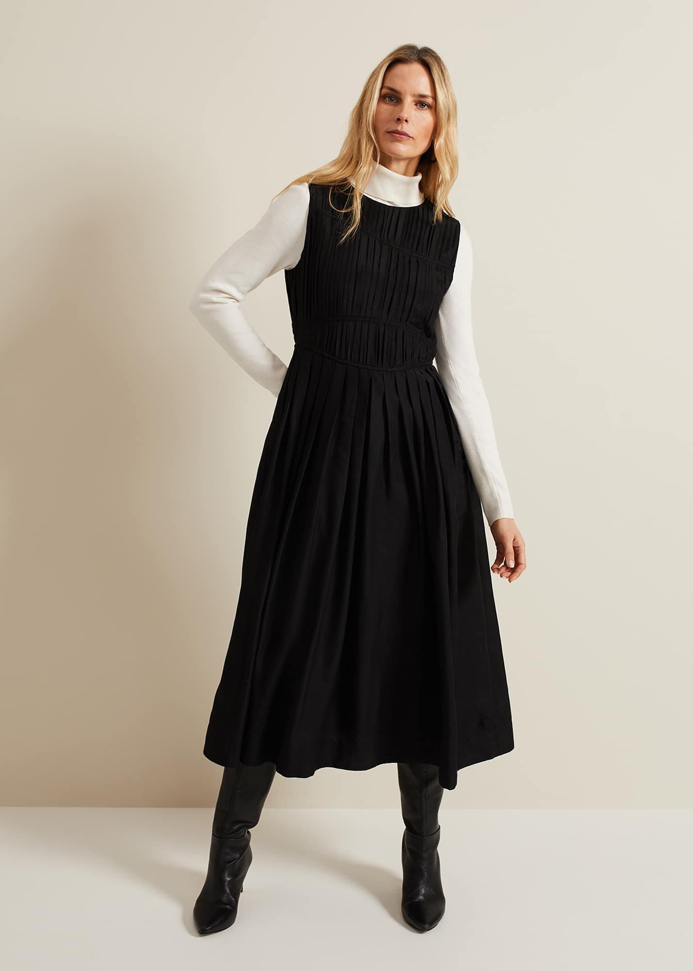 Nala Black Bodice Mini Dress