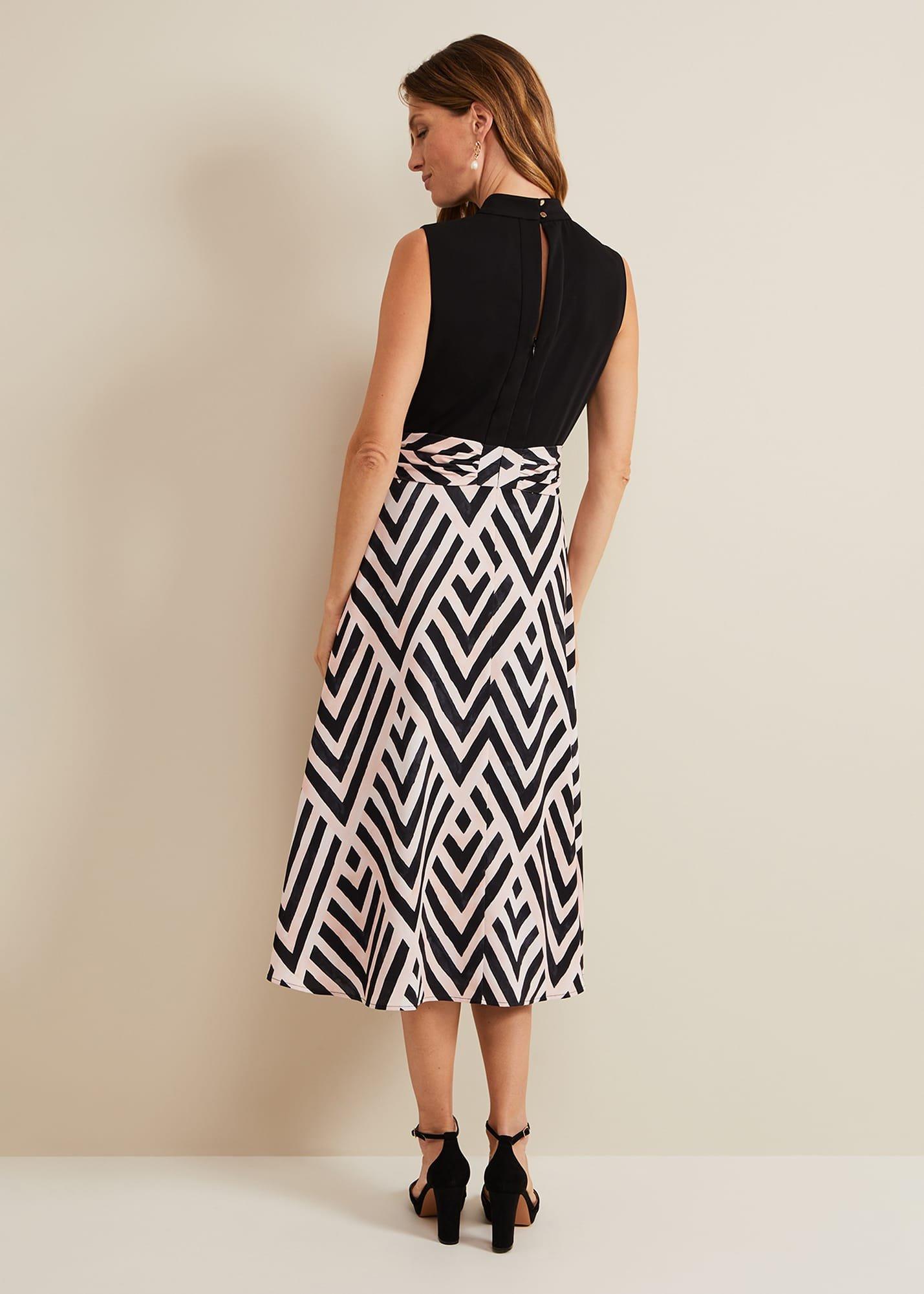 Alora Print Midi Dress