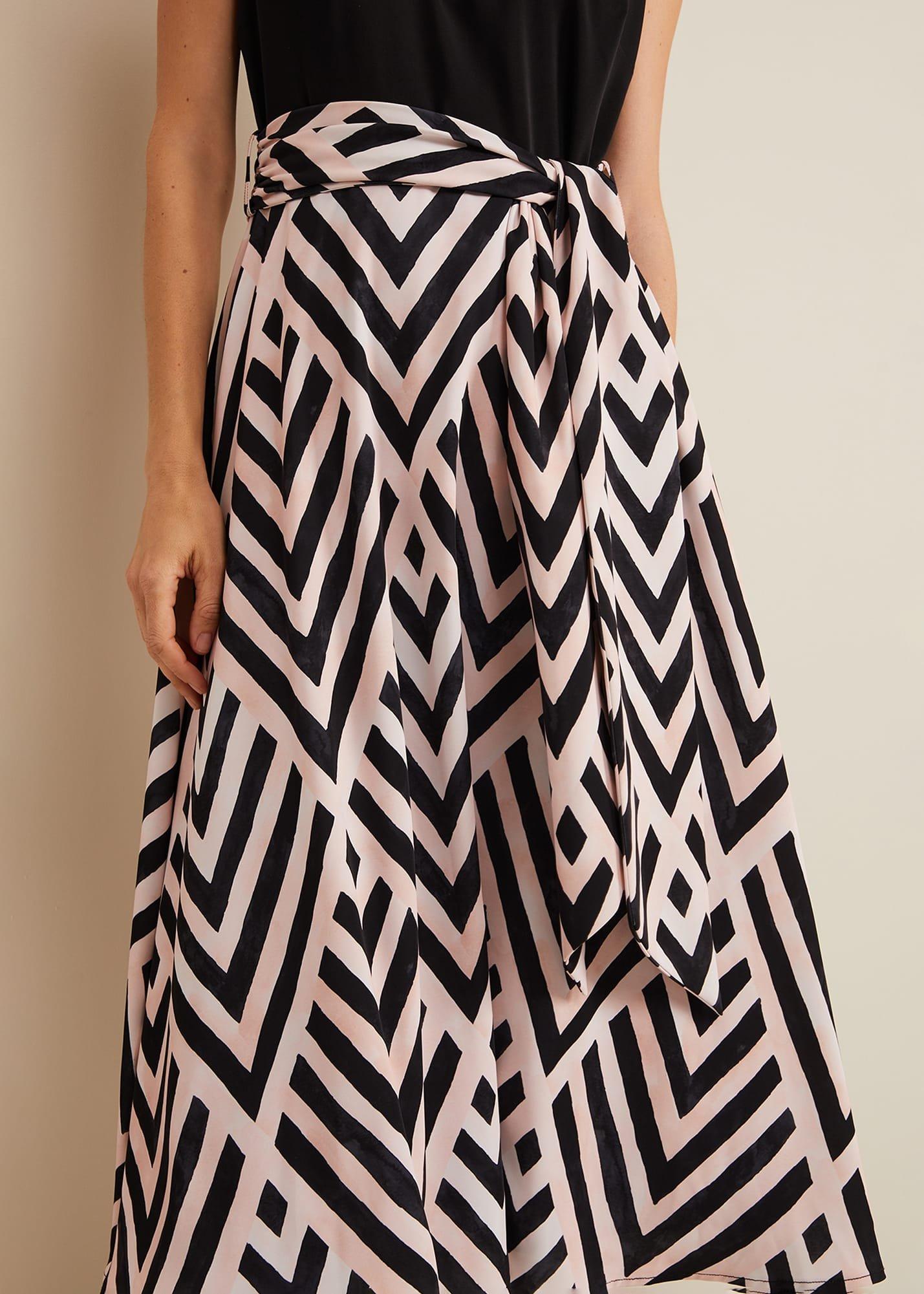 Alora Print Midi Dress