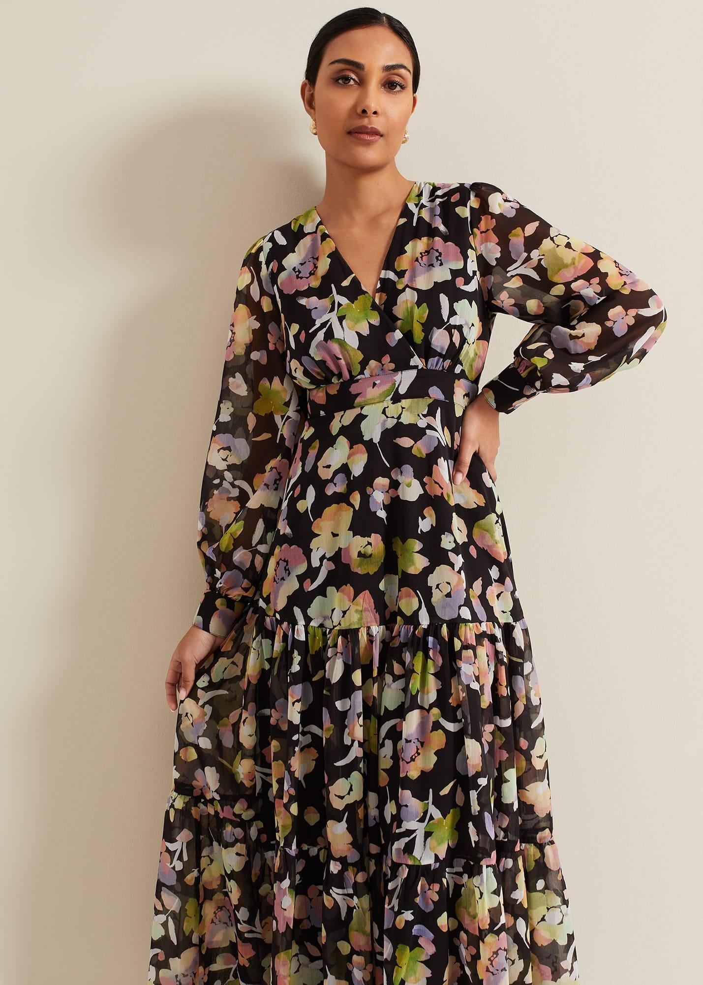 Petite Sandra Floral Maxi Dress