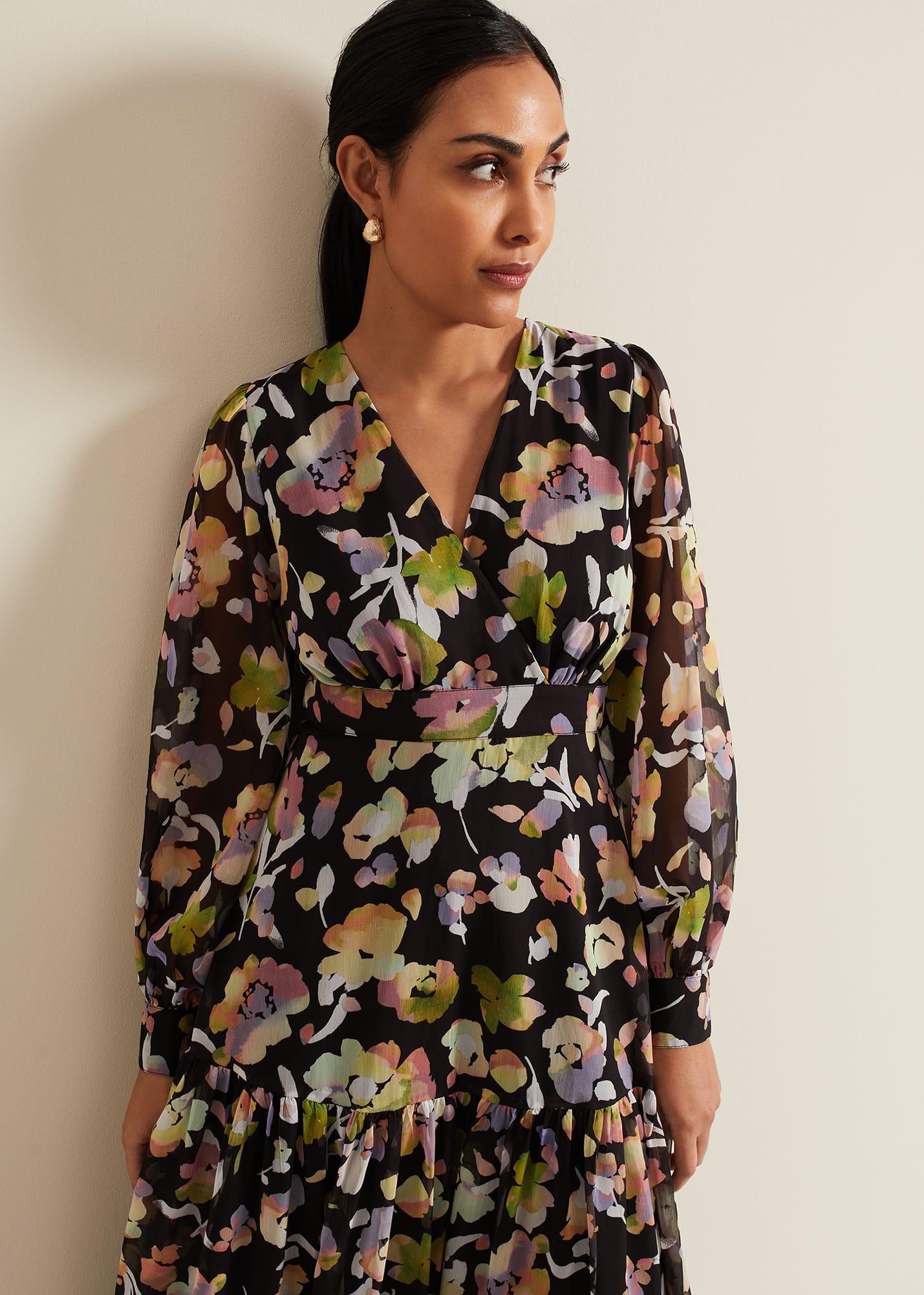 Petite Sandra Floral Maxi Dress
