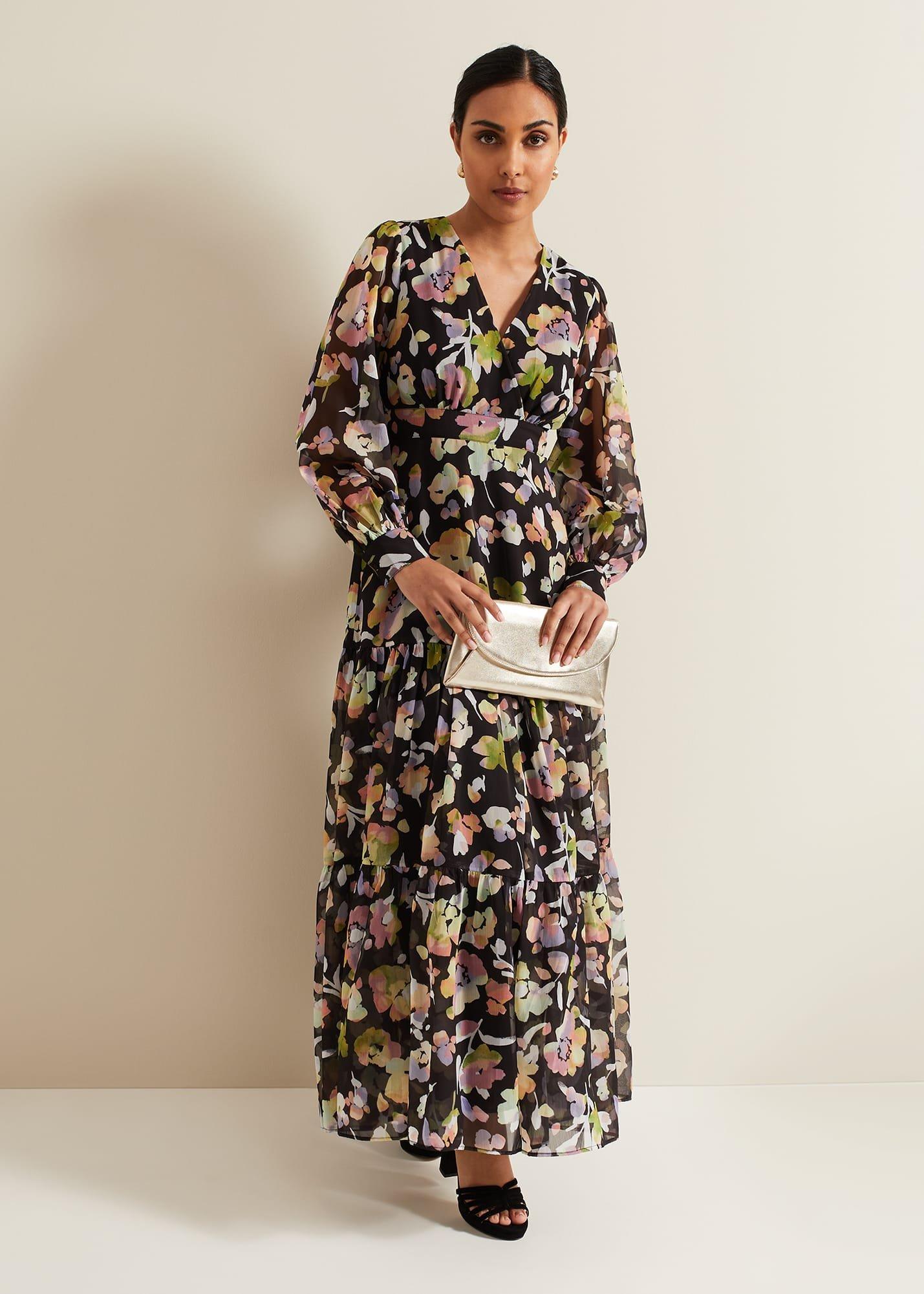 Petite Sandra Floral Maxi Dress