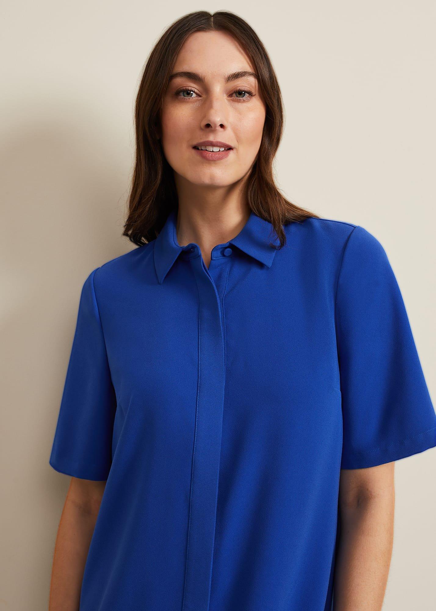 Cara Button Through Tunic Dress