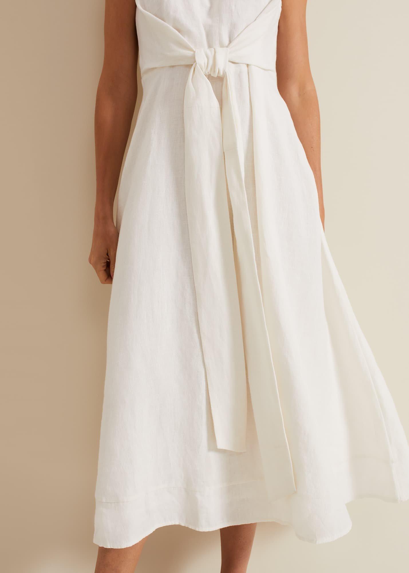 Becky Tie Front Midi Dress