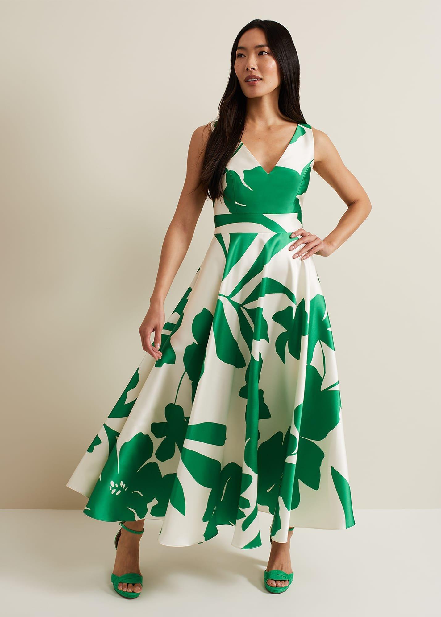 Delcia Fit And Flare Printed Dress