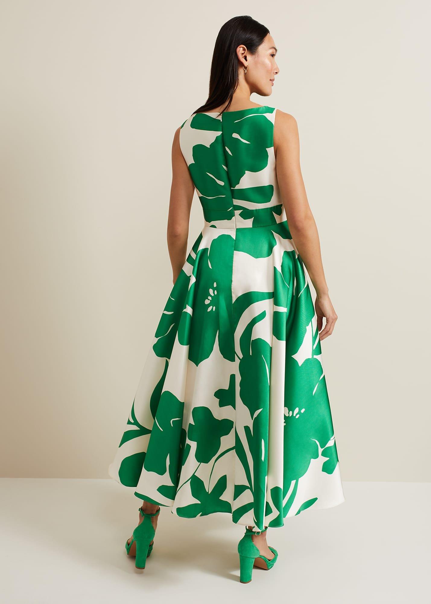 Delcia Fit And Flare Printed Dress