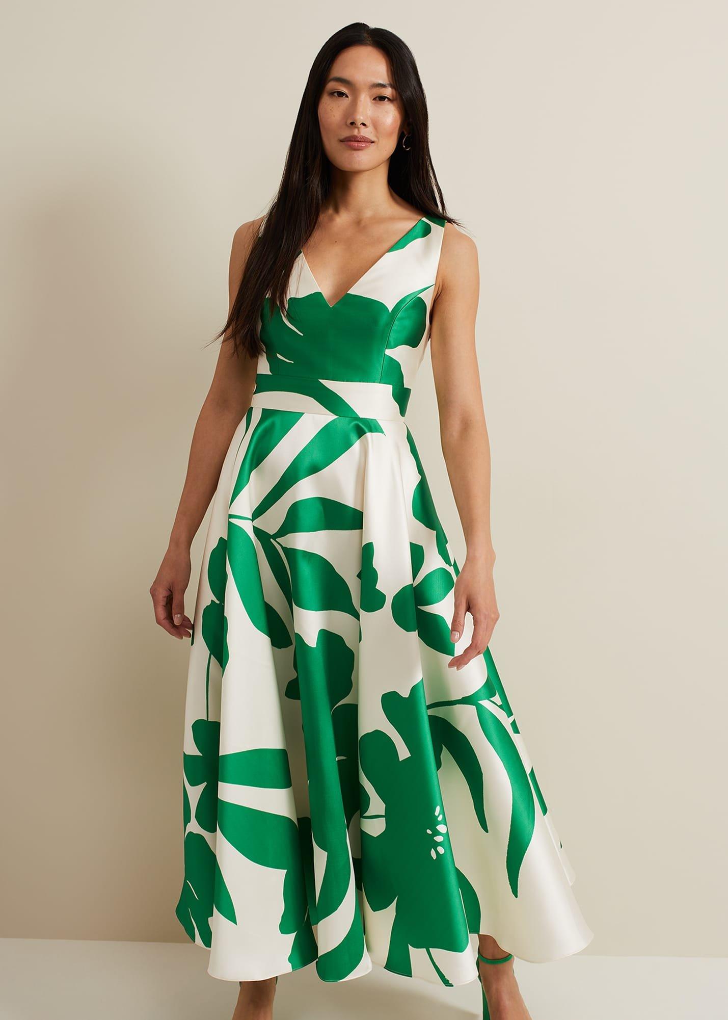 Delcia Fit And Flare Printed Dress