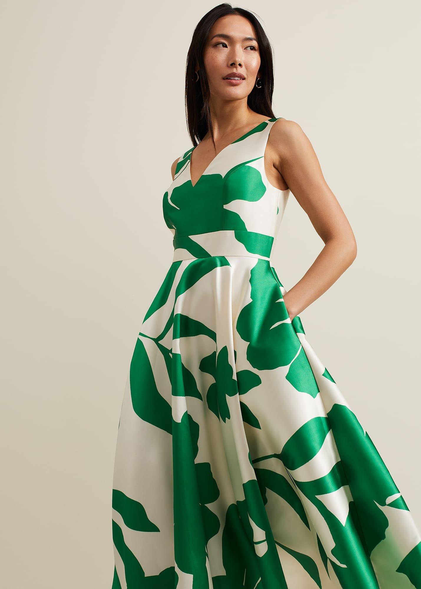 Delcia Fit And Flare Printed Dress