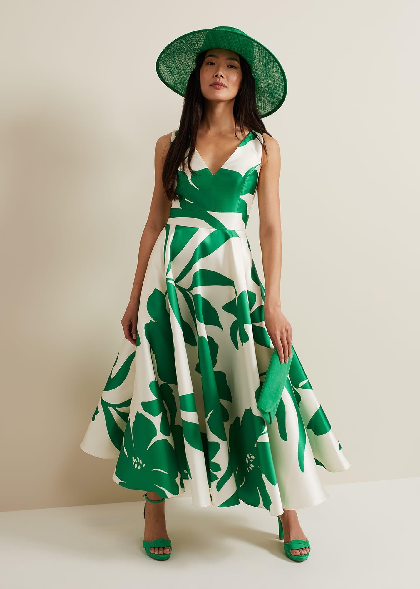 Delcia Fit And Flare Printed Dress