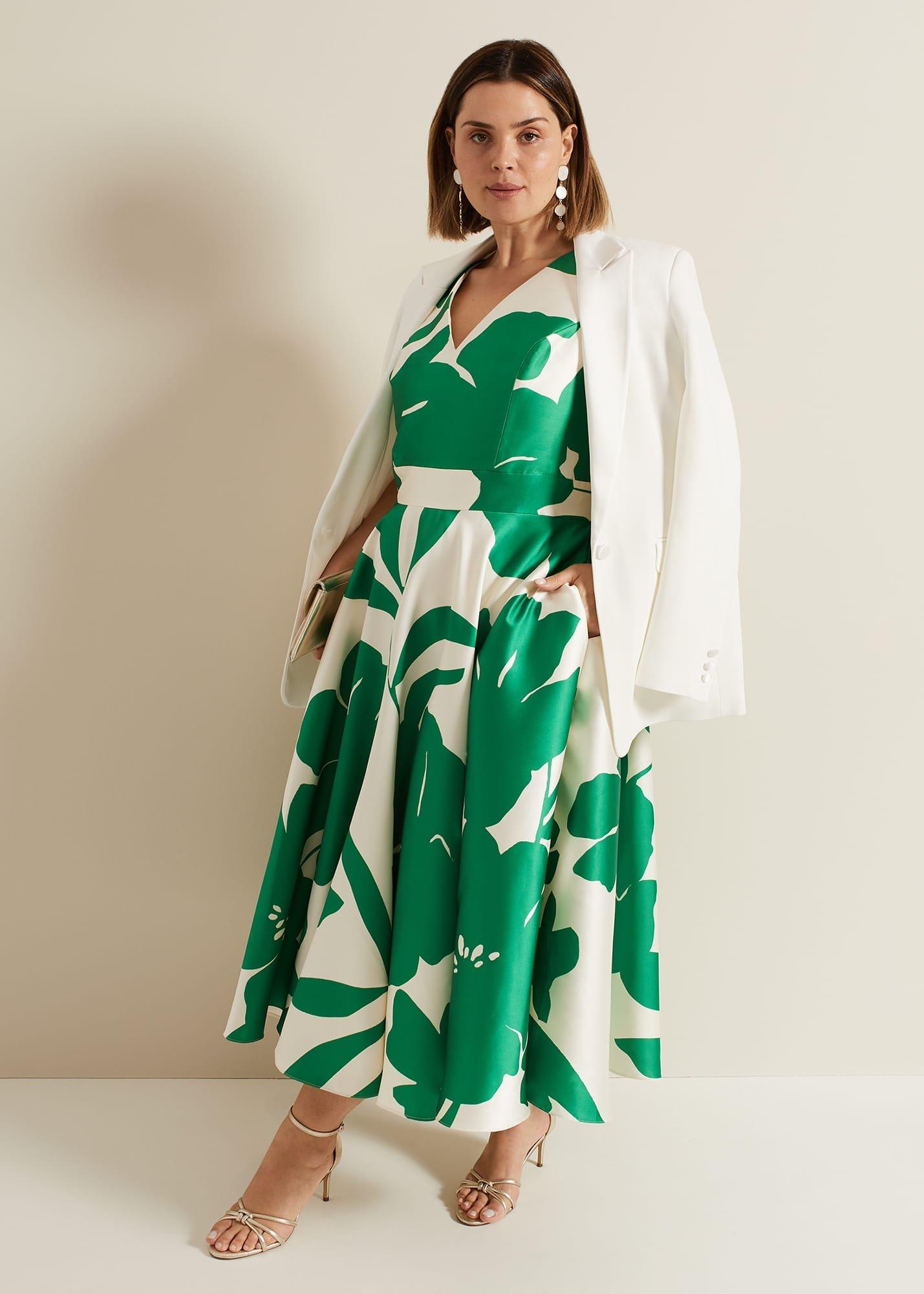 Delcia Fit And Flare Printed Dress