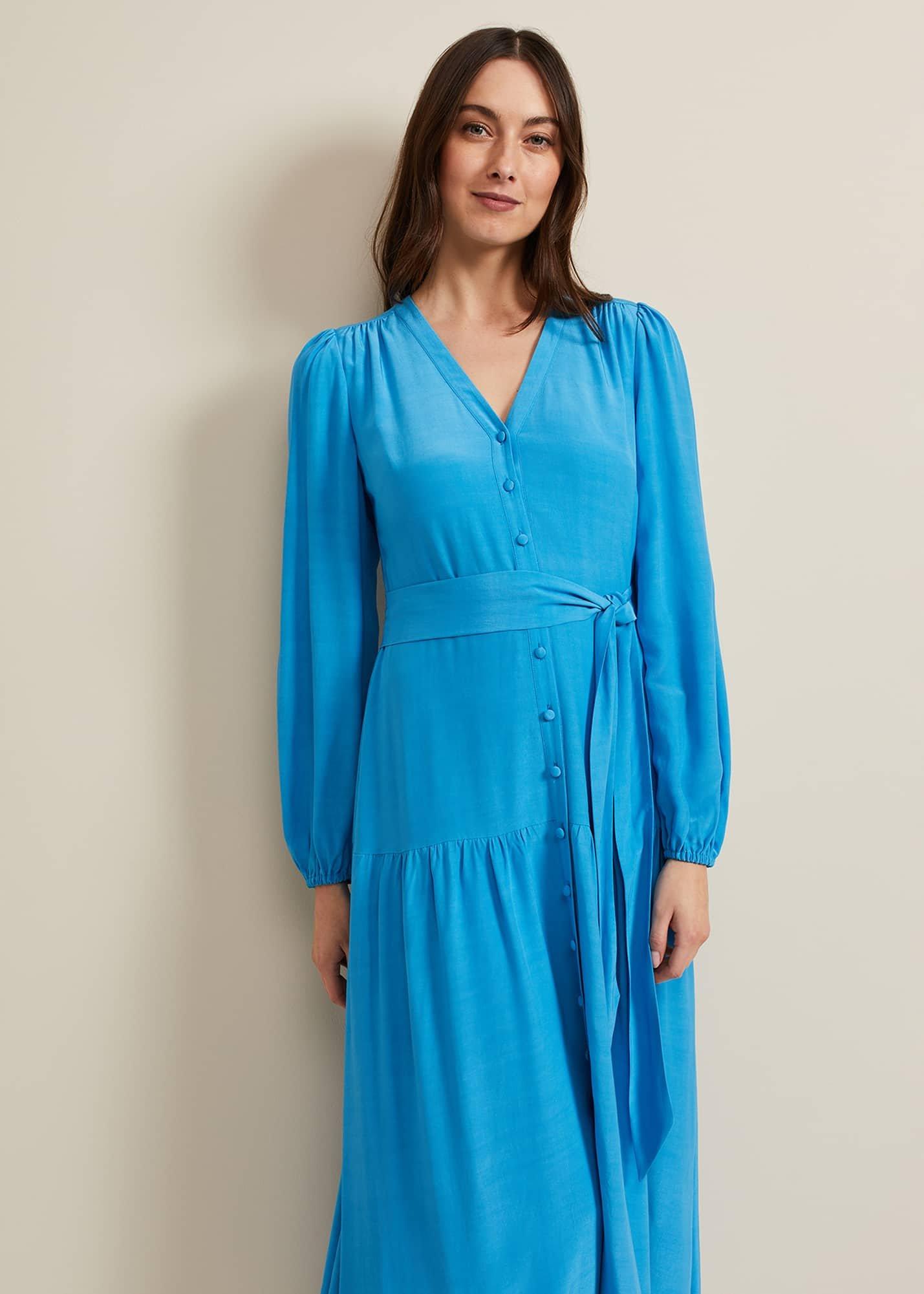 Tori Button Through Maxi Dress
