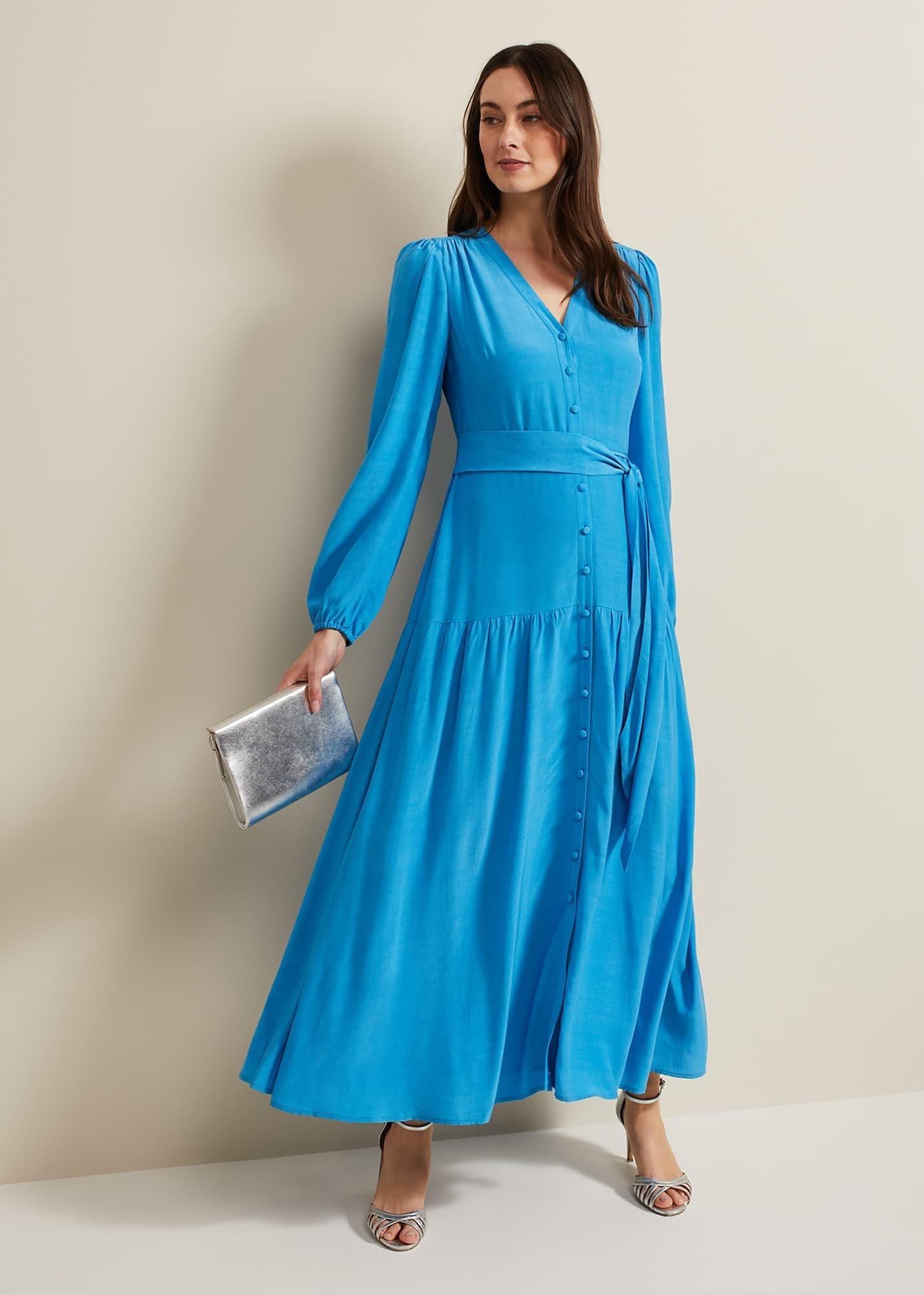 Tori Button Through Maxi Dress