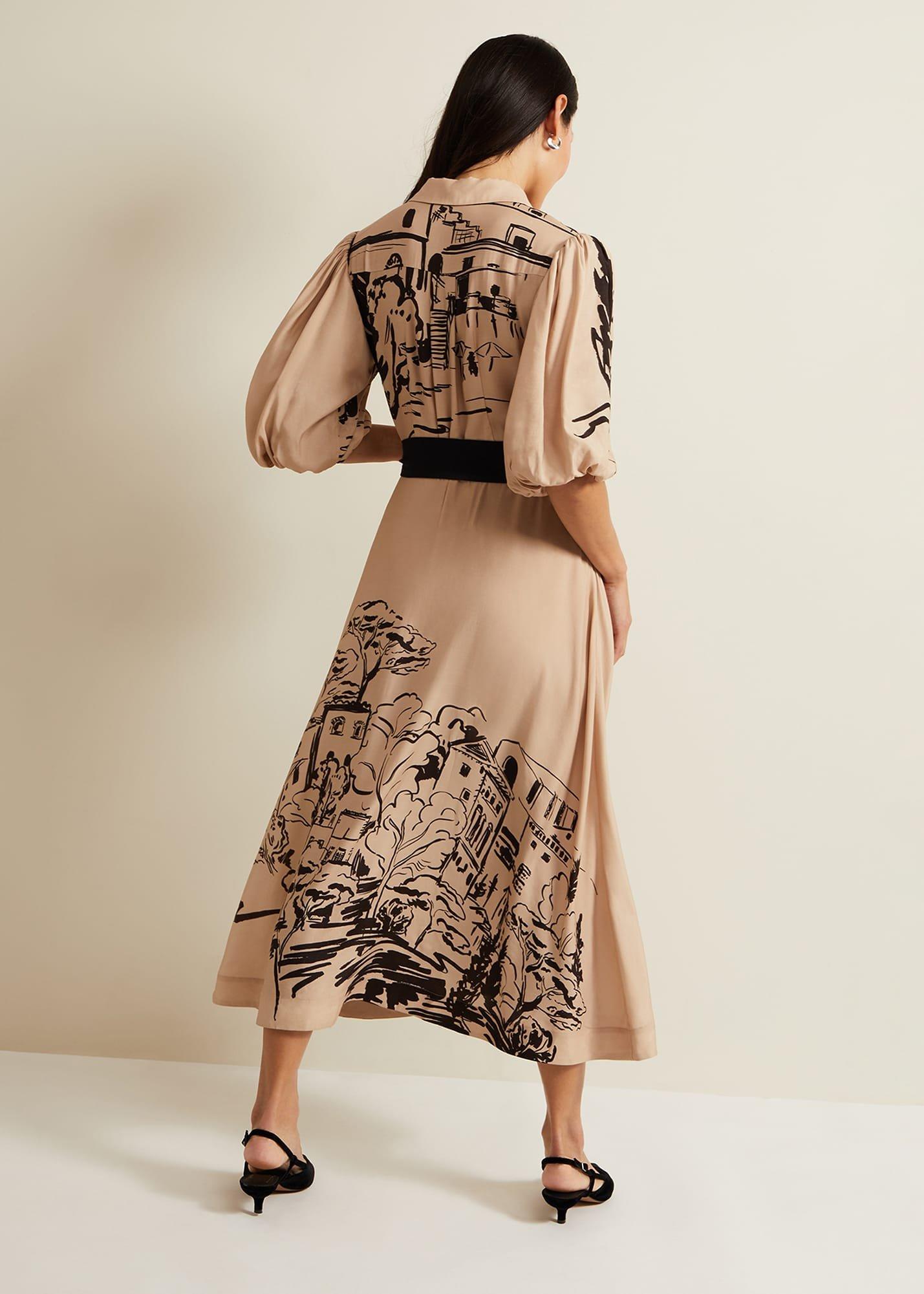Tammy Puff Sleeve Shirt Dress